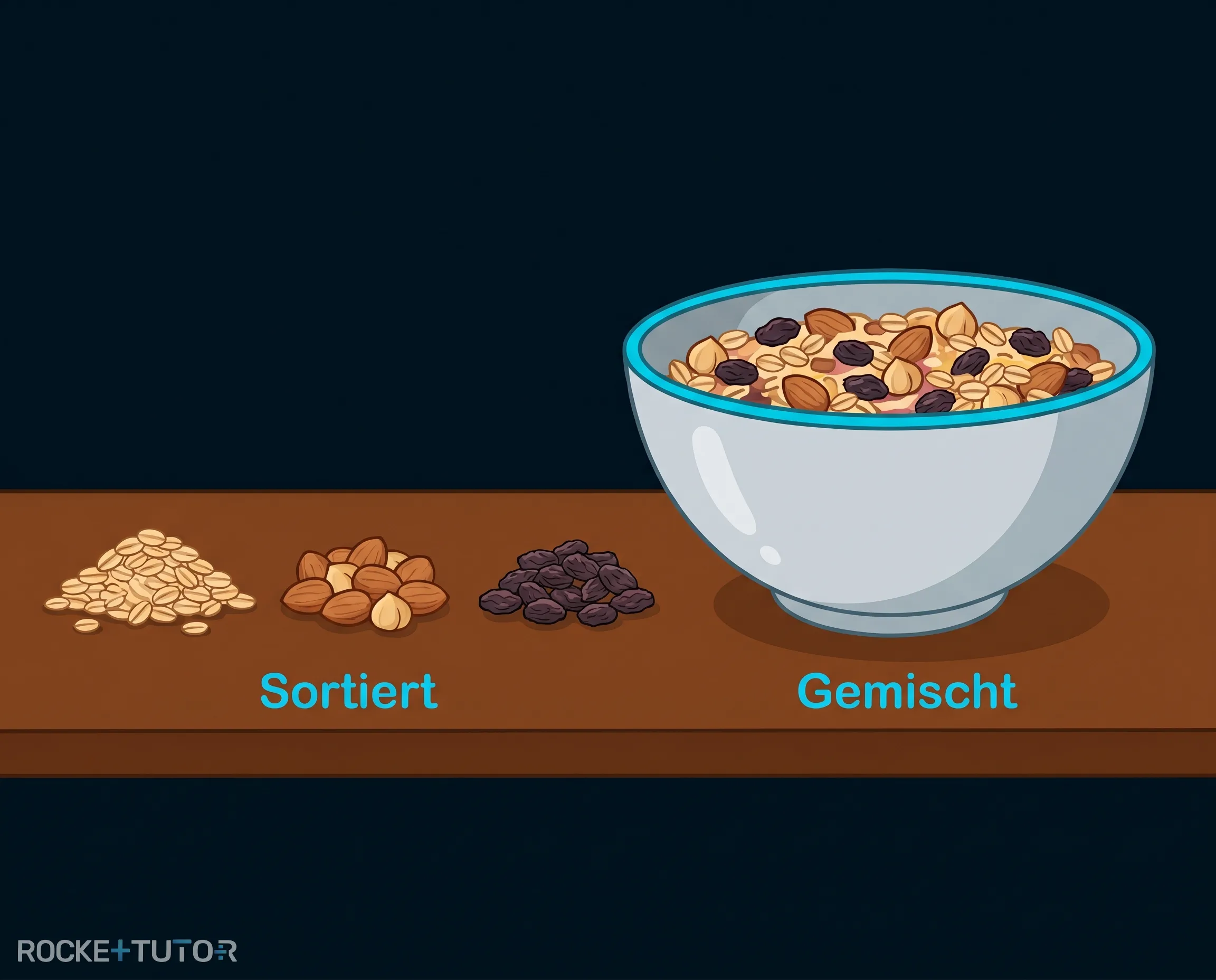 Müsli und Kakao im Vergleich