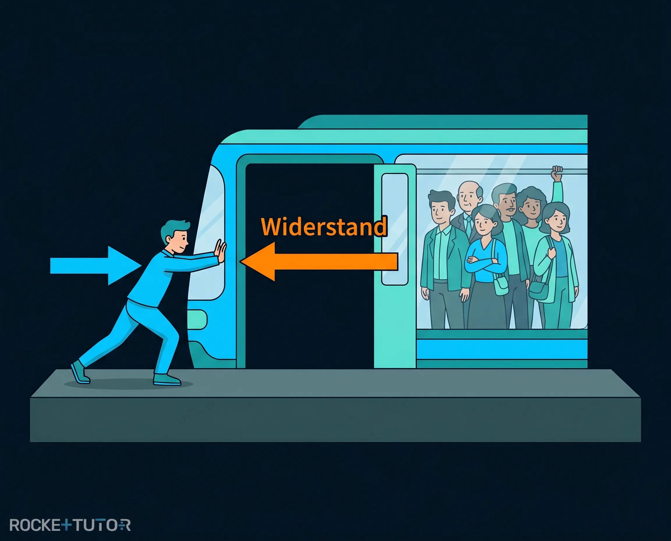 Voller Zug und leerer Kondensator