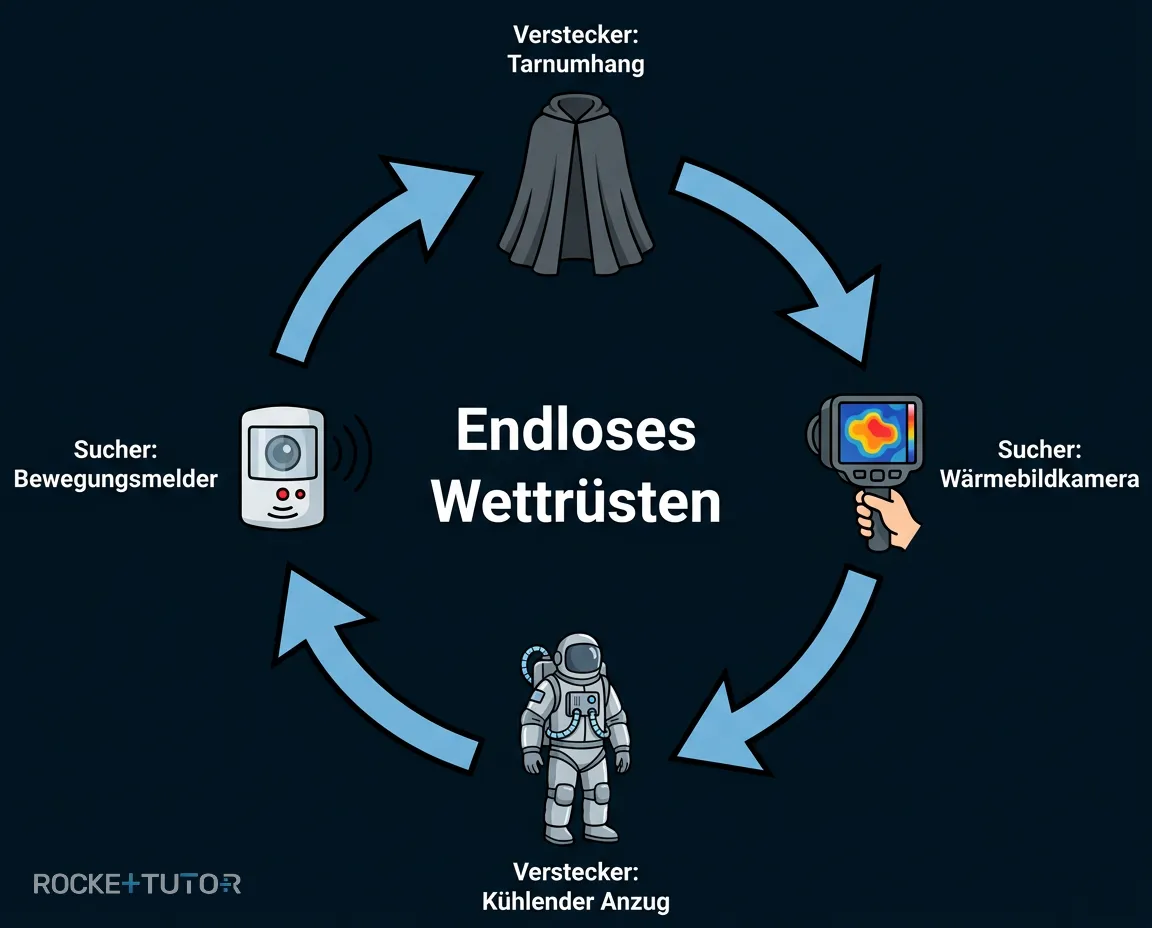 Zwei Kinder spielen Verstecken