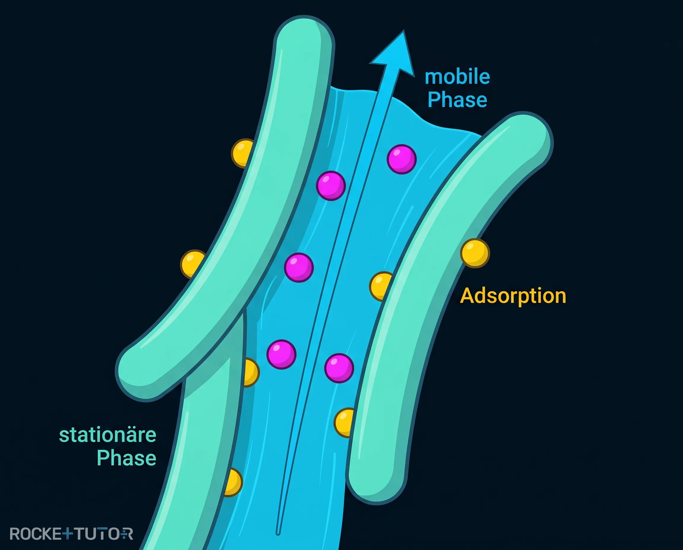 Adsorption der Teilchen