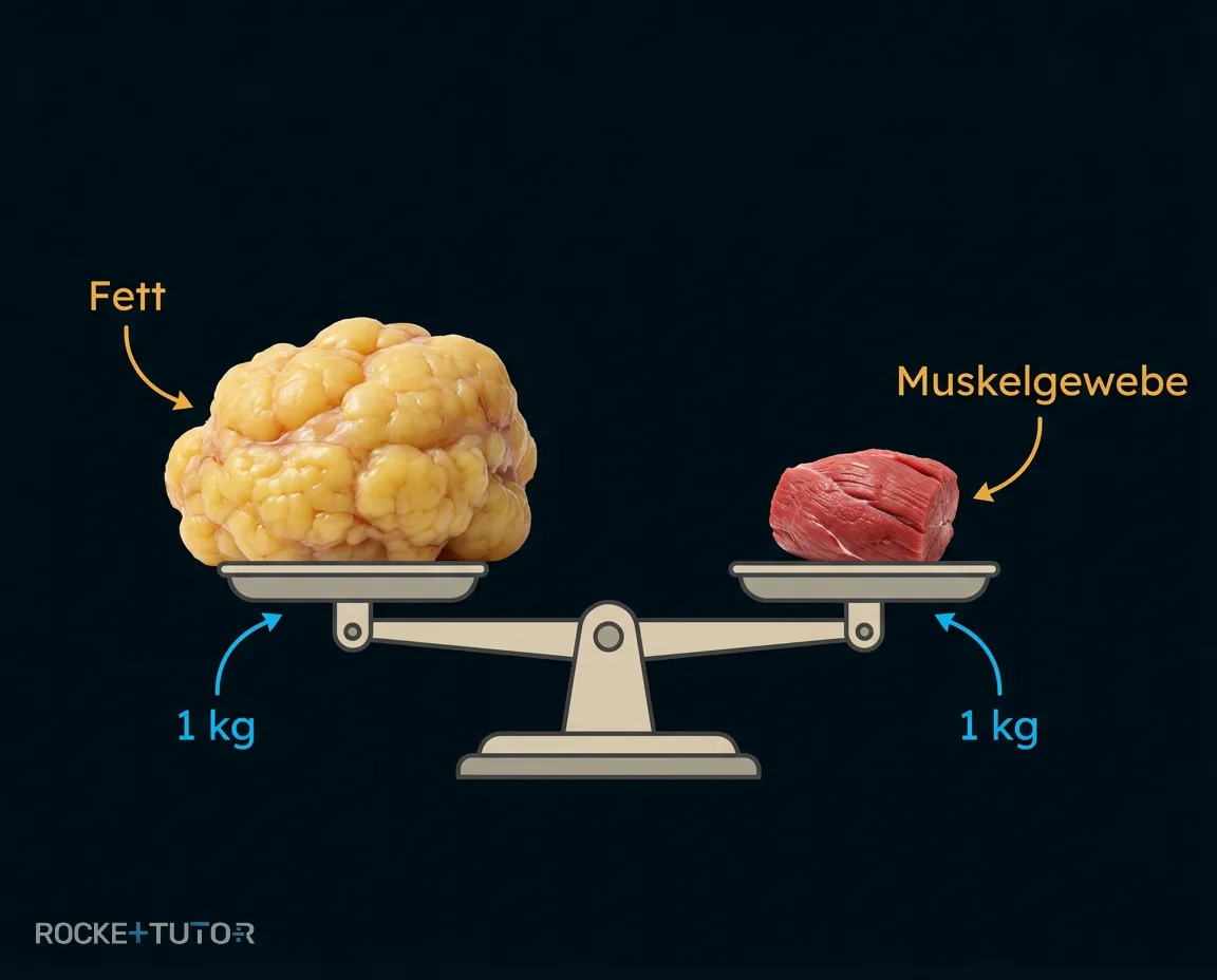 Muskeln versus Fettgewebe
