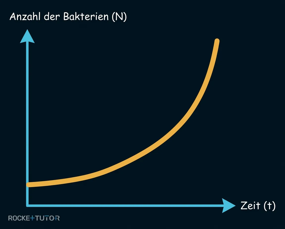 Zellteilung und exponentielles Wachstum Bakterien