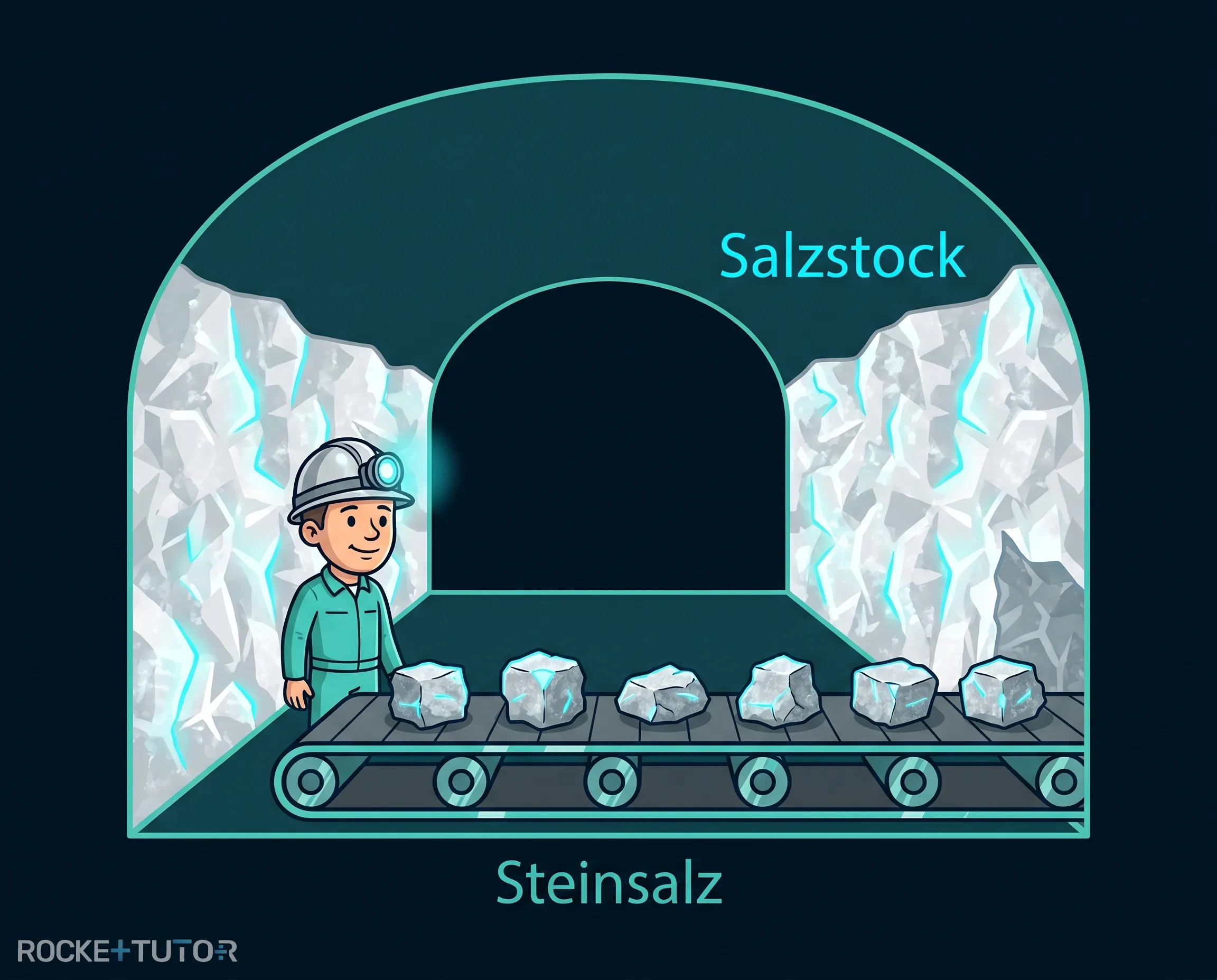 Unterirdischer Salzstock