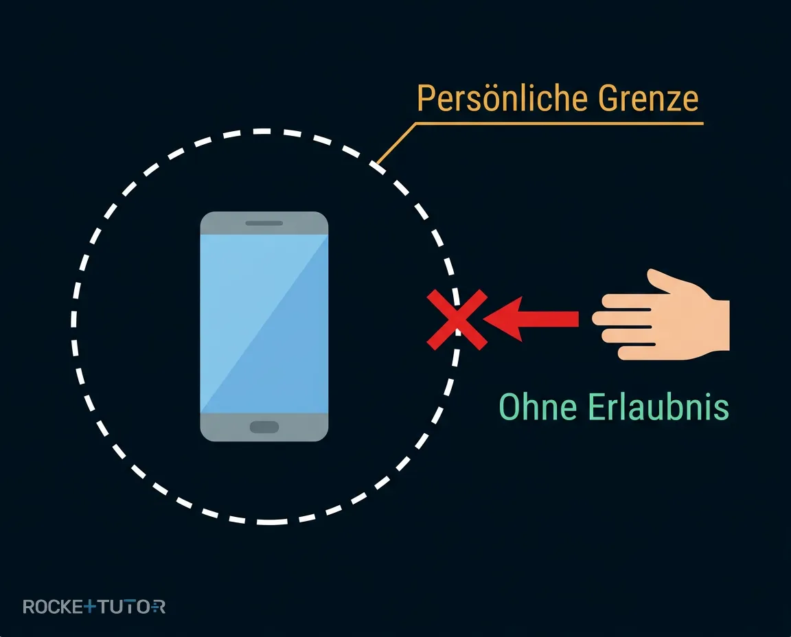 Handy wird weggenommen