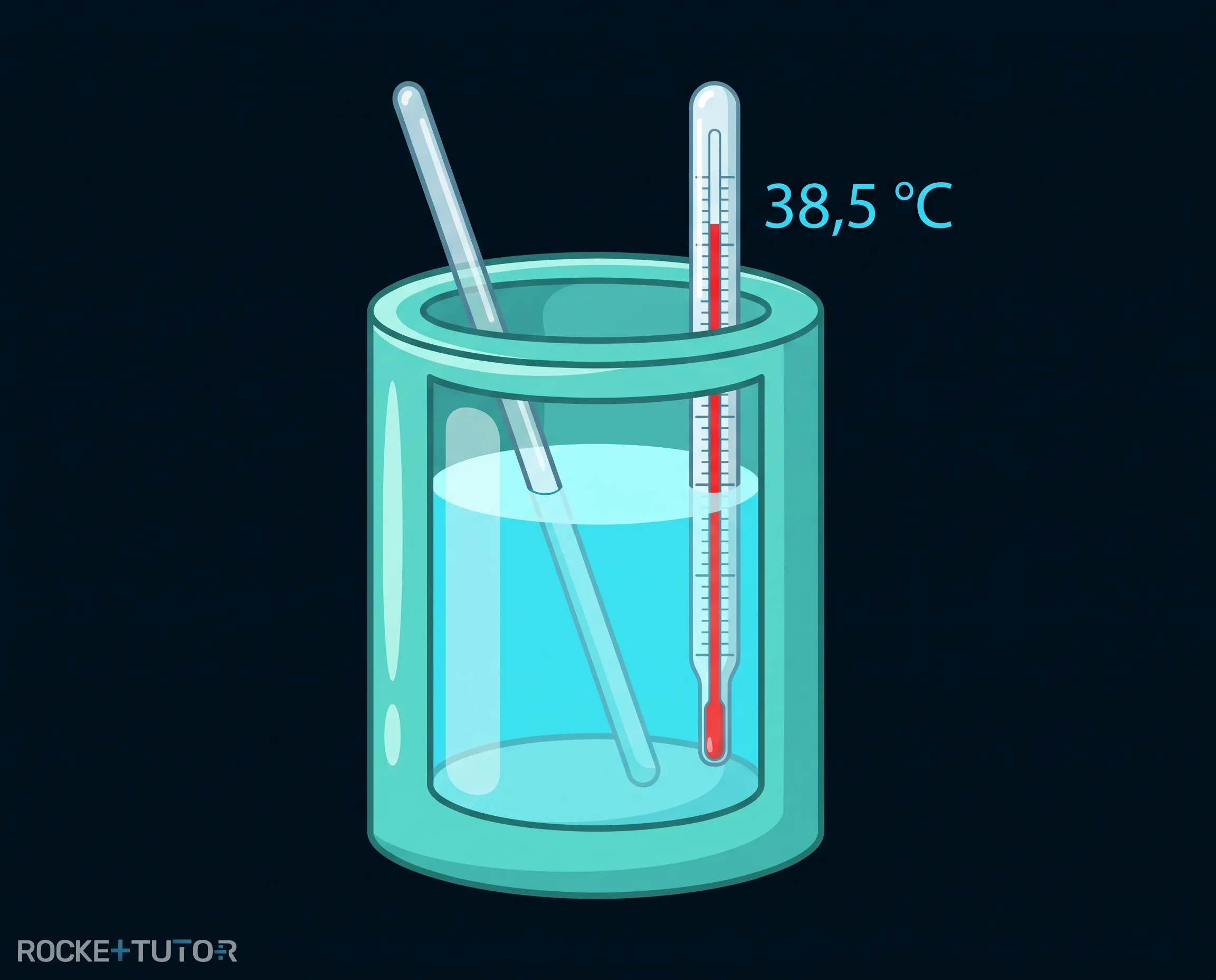 Temperaturanstieg im Kalorimeter