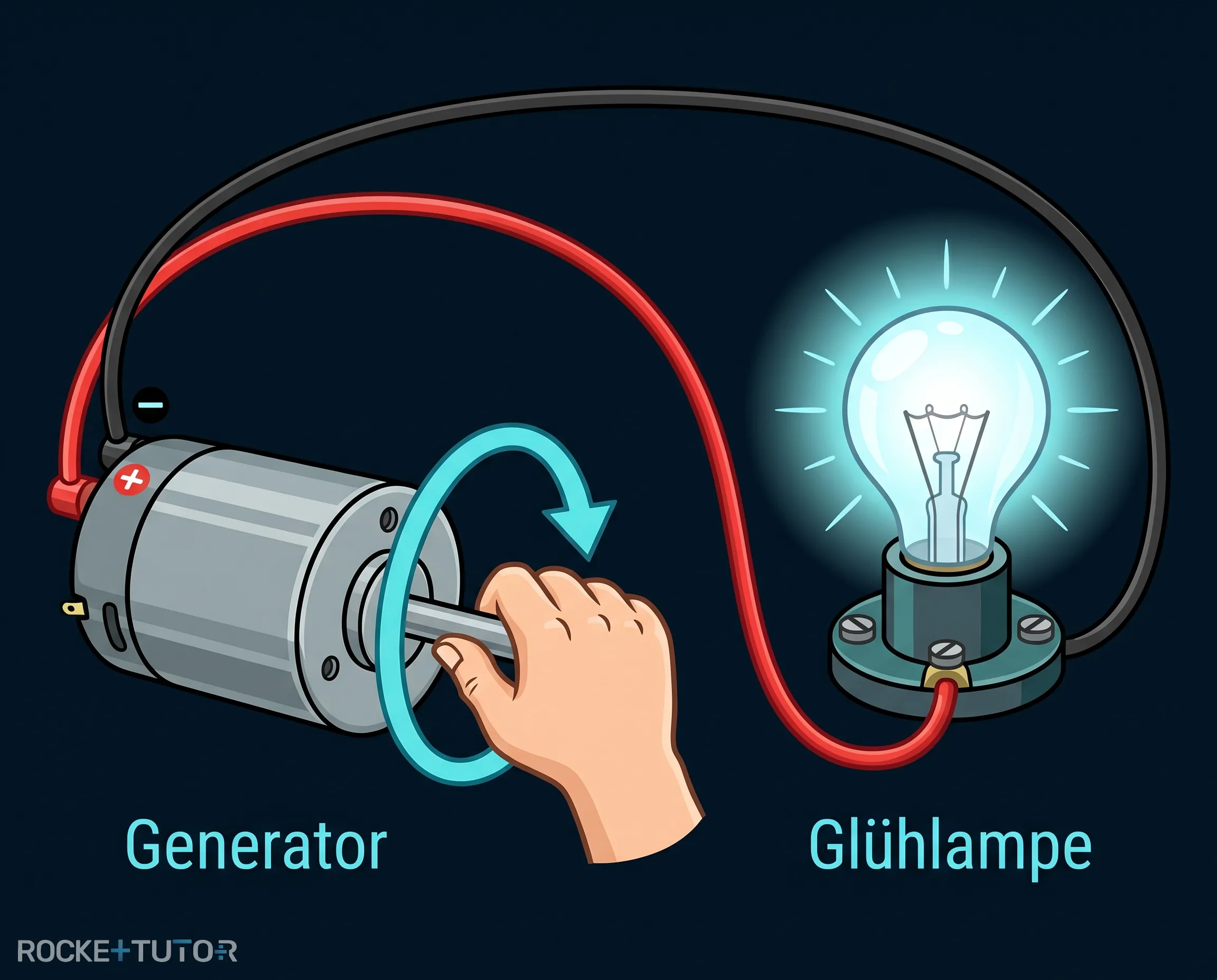 Elektroauto Motor und Generator