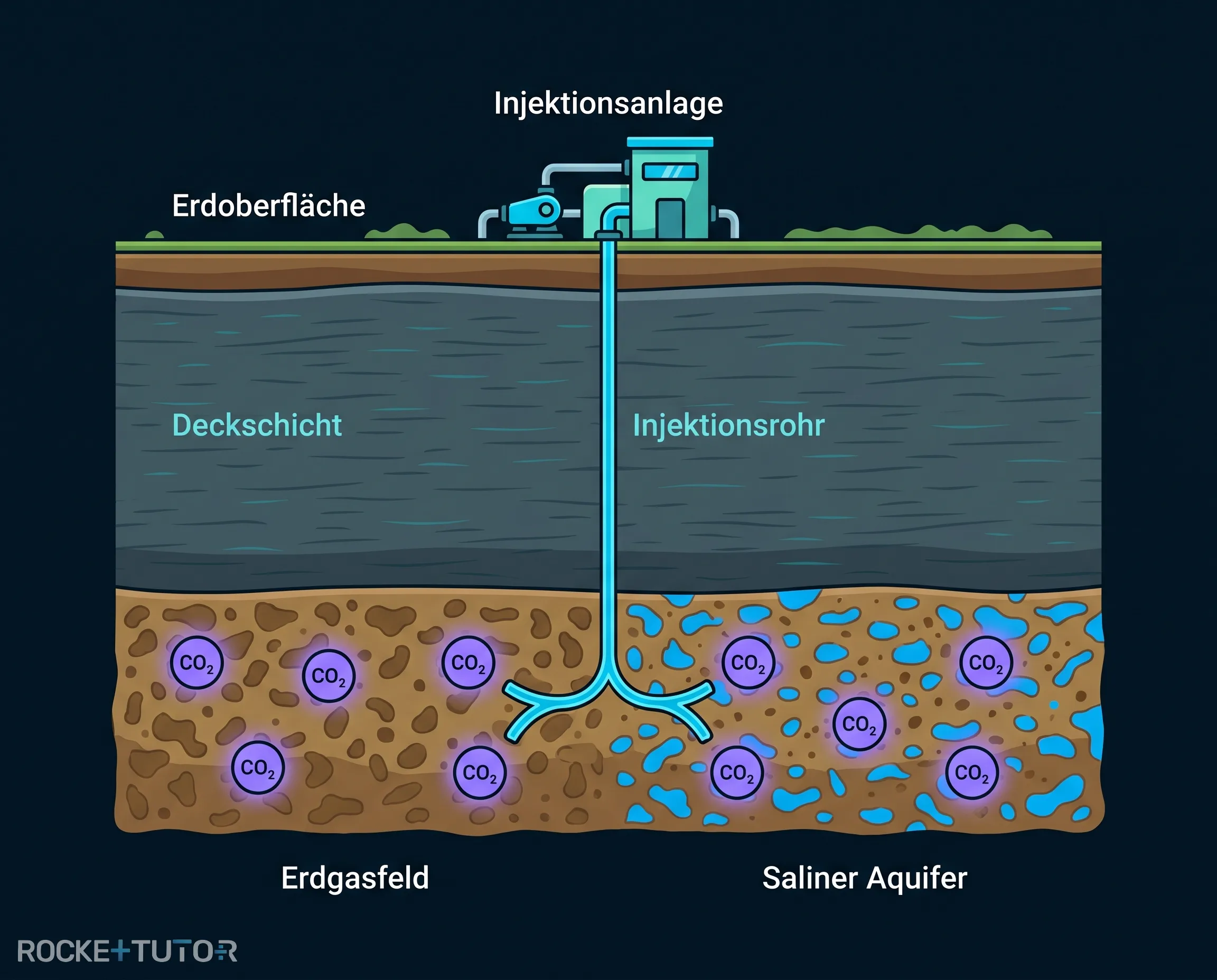 Geologische CO2-Speicherung im Boden
