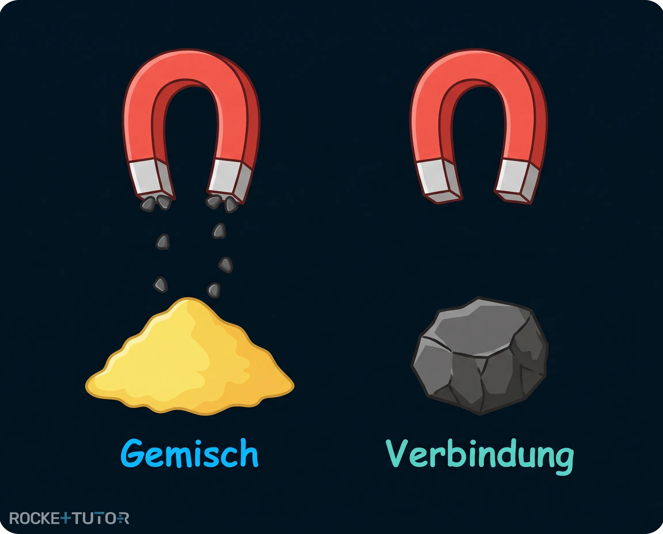 Eisensulfid nach der Reaktion
