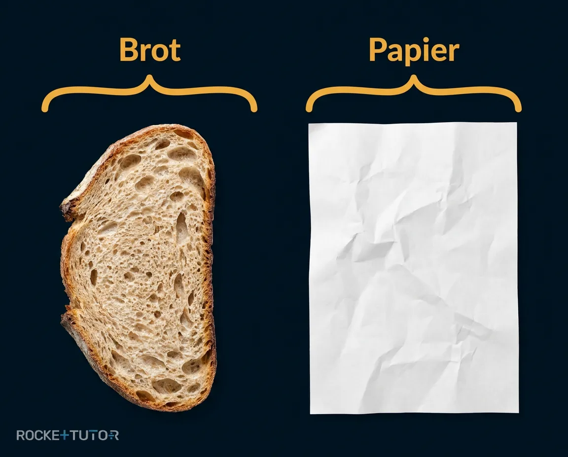 Brot und Papier Verdauung