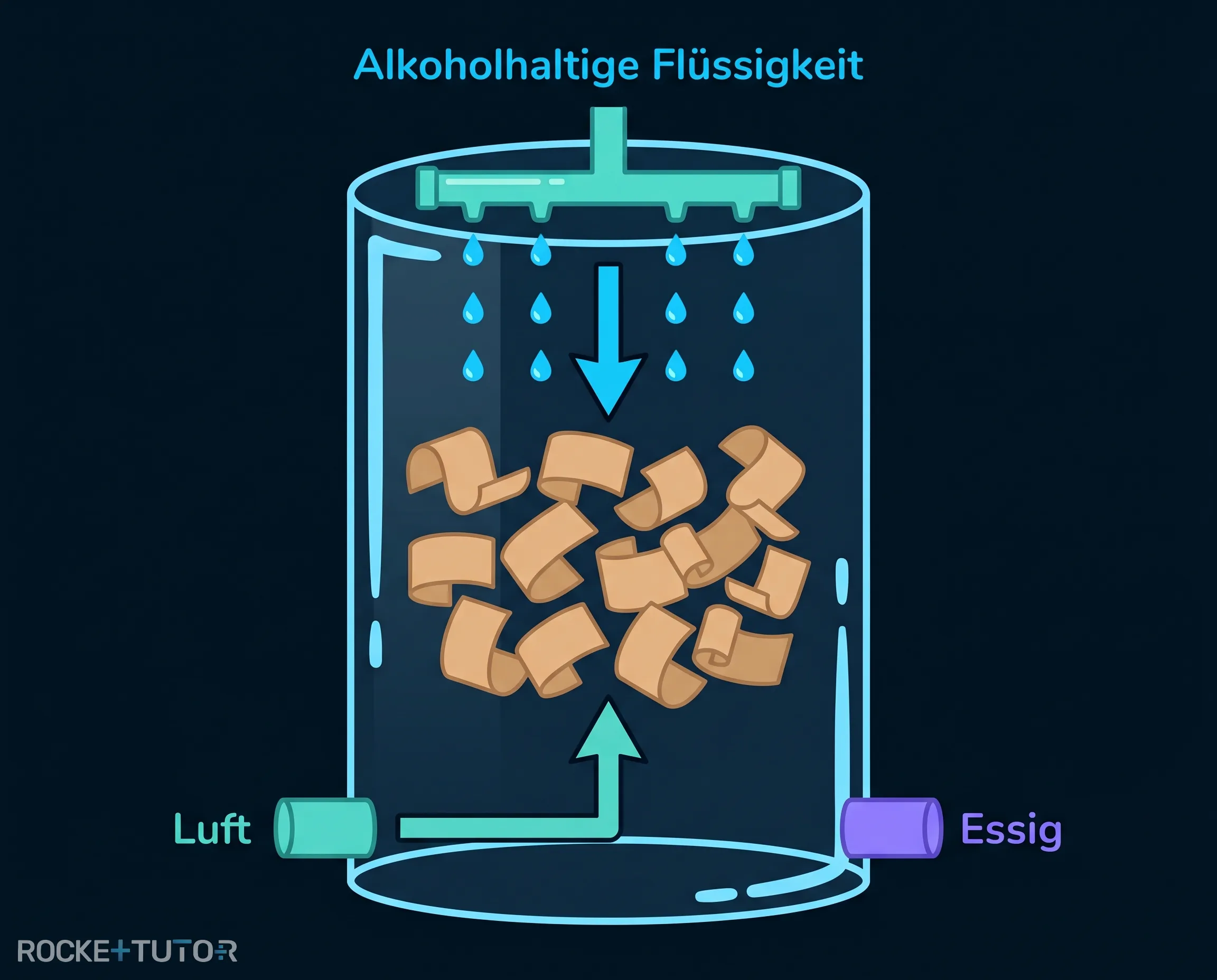 Rundpumpverfahren zur Essigherstellung