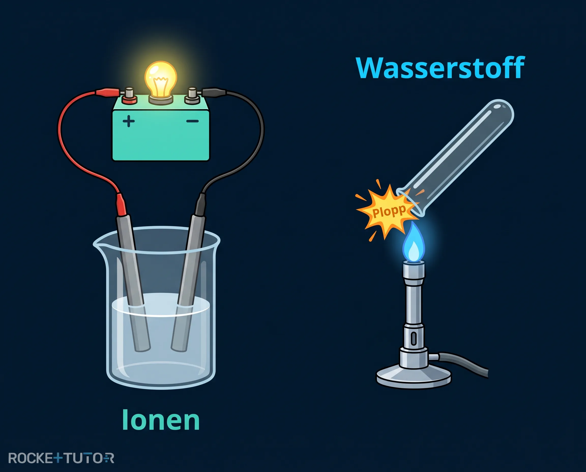 Knallgasprobe und Leitfähigkeit