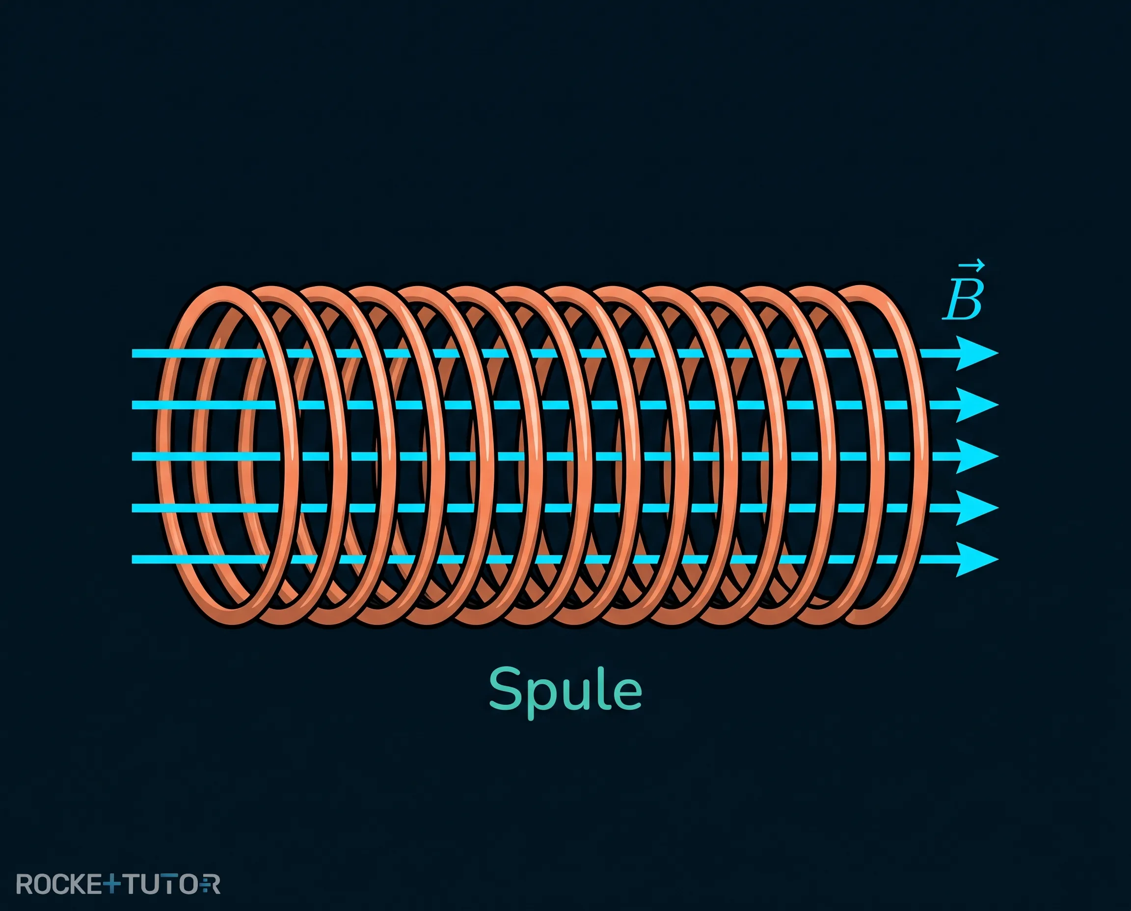 Magnetfeld einer Spule