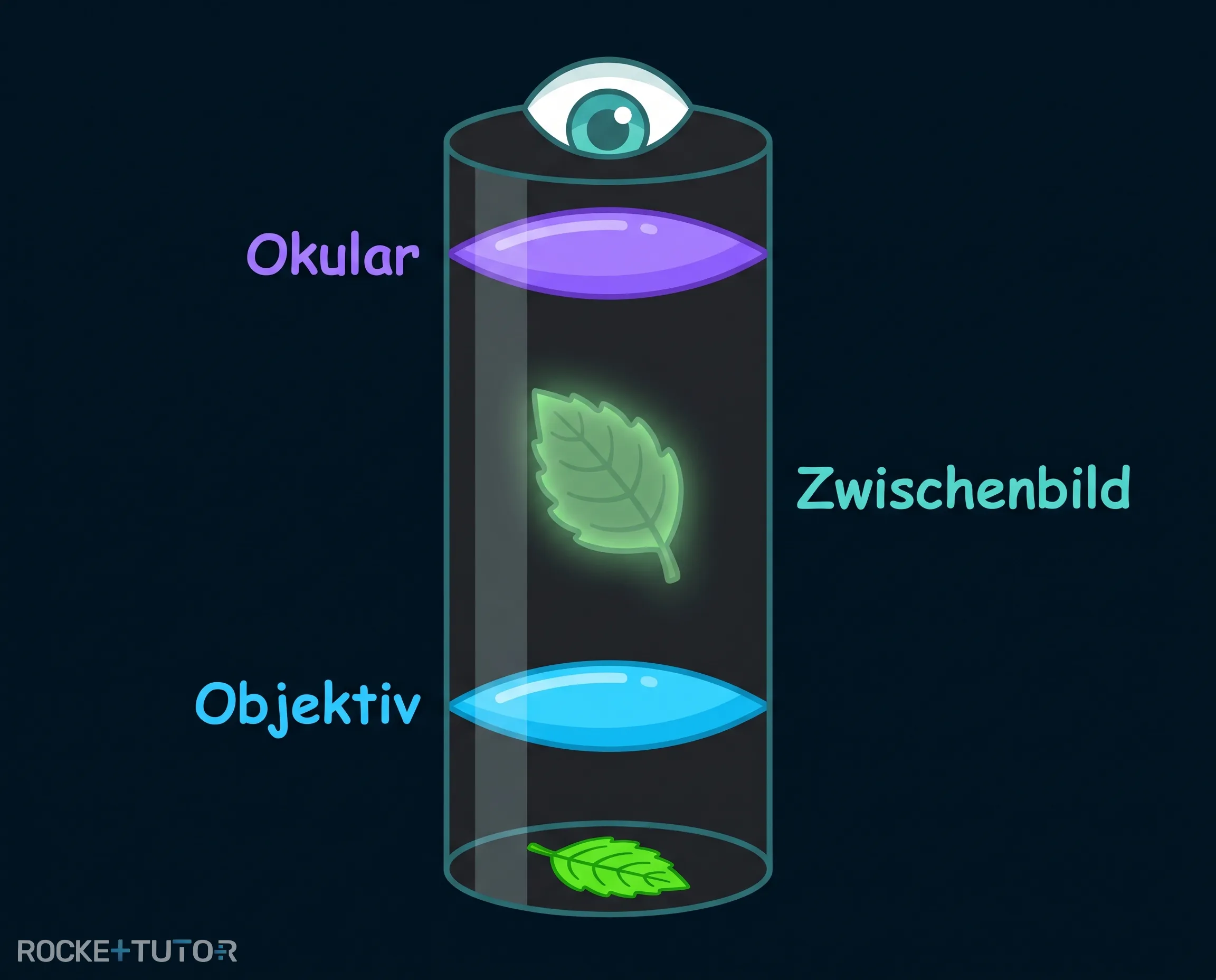 Aufbau eines Lichtmikroskops