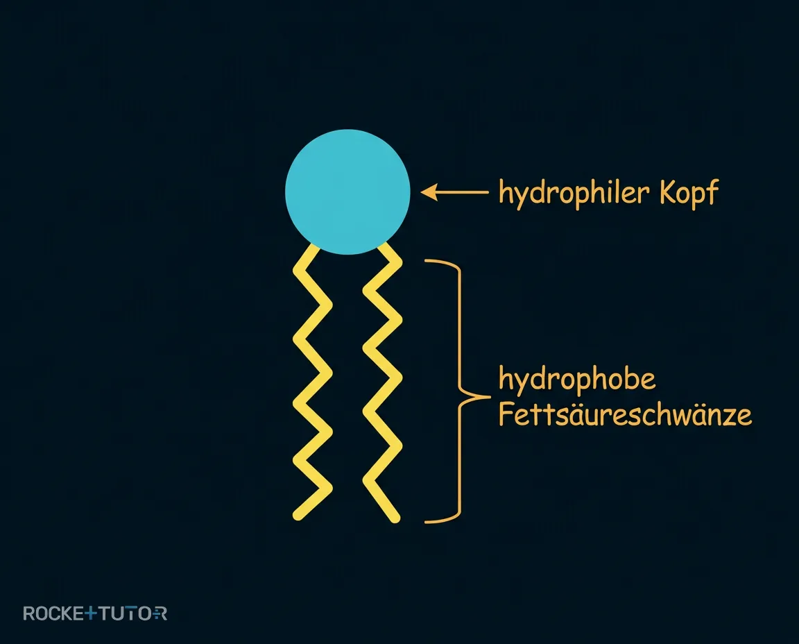 Aufbau eines Membranlipids
