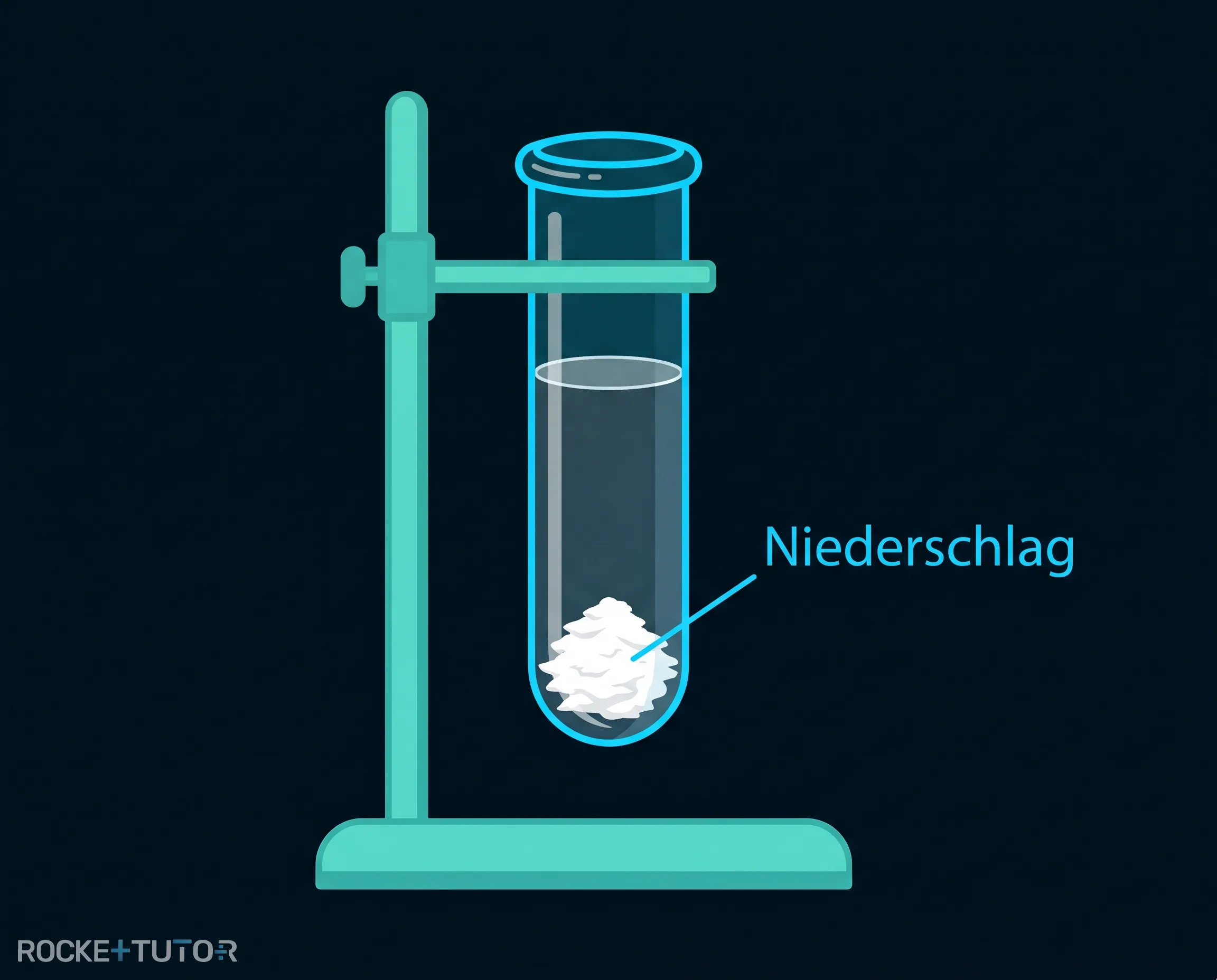 Niederschlag im Reagenzglas