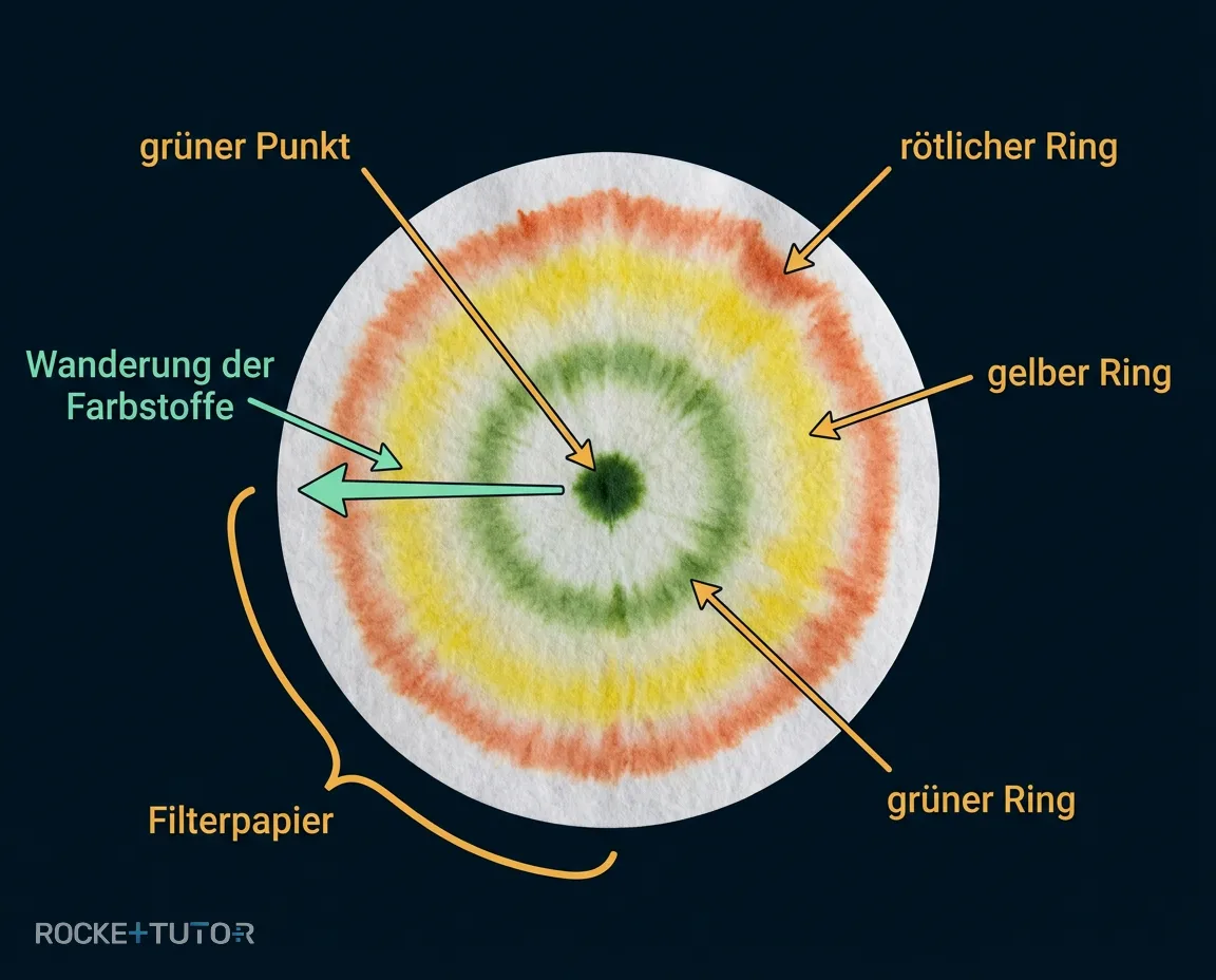 Chromatografie von Blattfarbstoffen