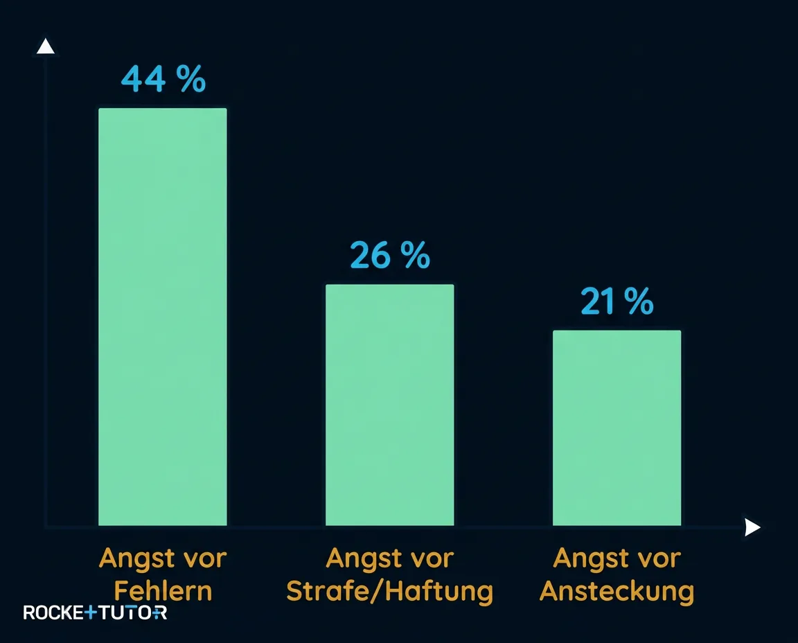 Gründe für Zögern bei Erster Hilfe