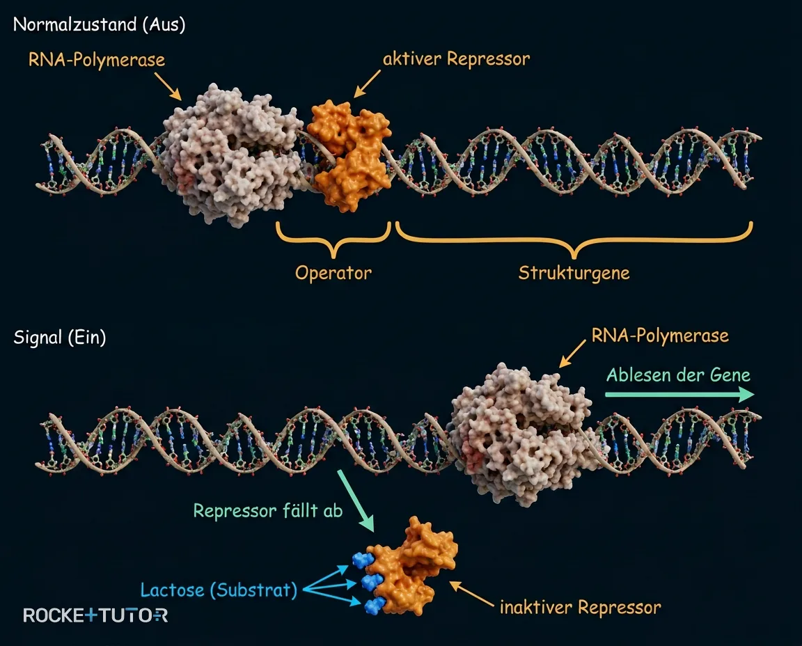Substratinduktion am Lac-Operon