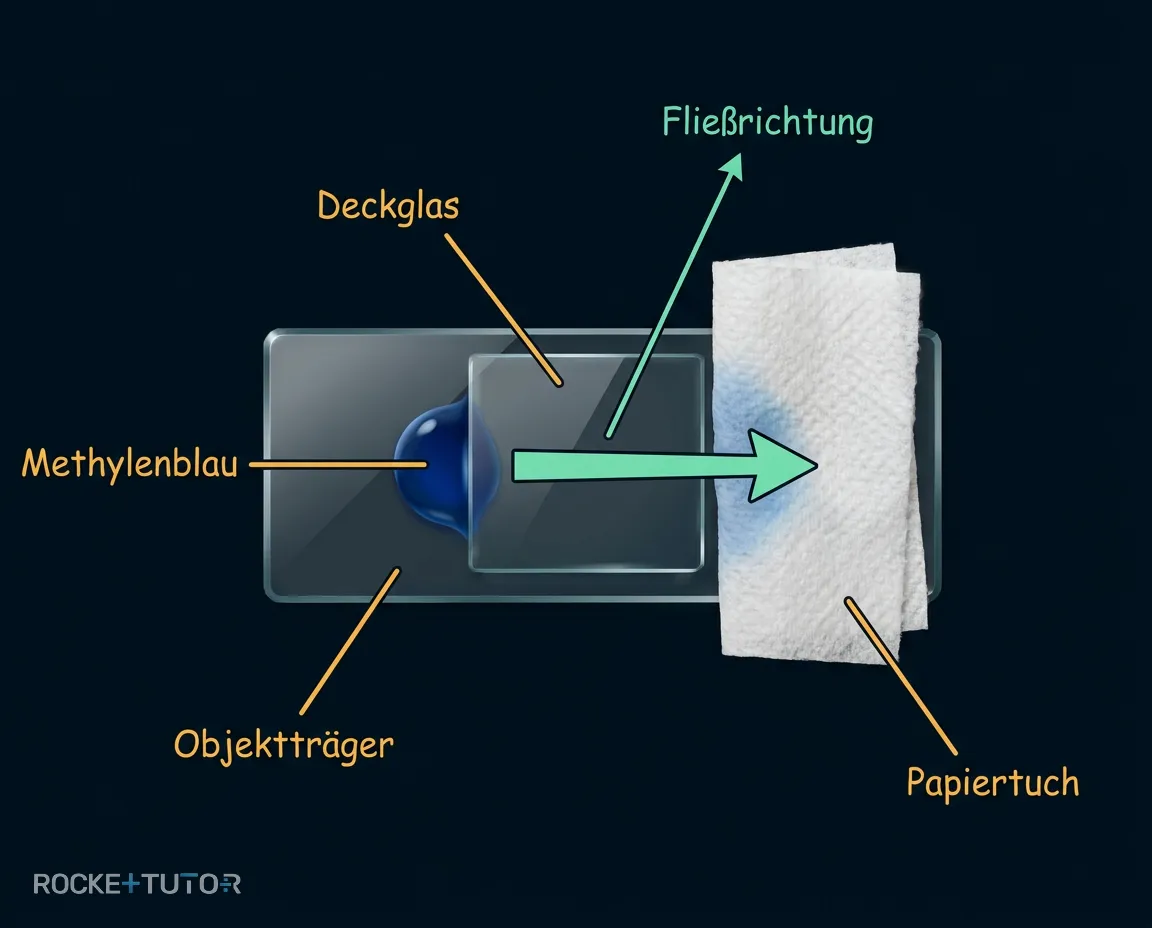 Präparation und Durchzugsmethode