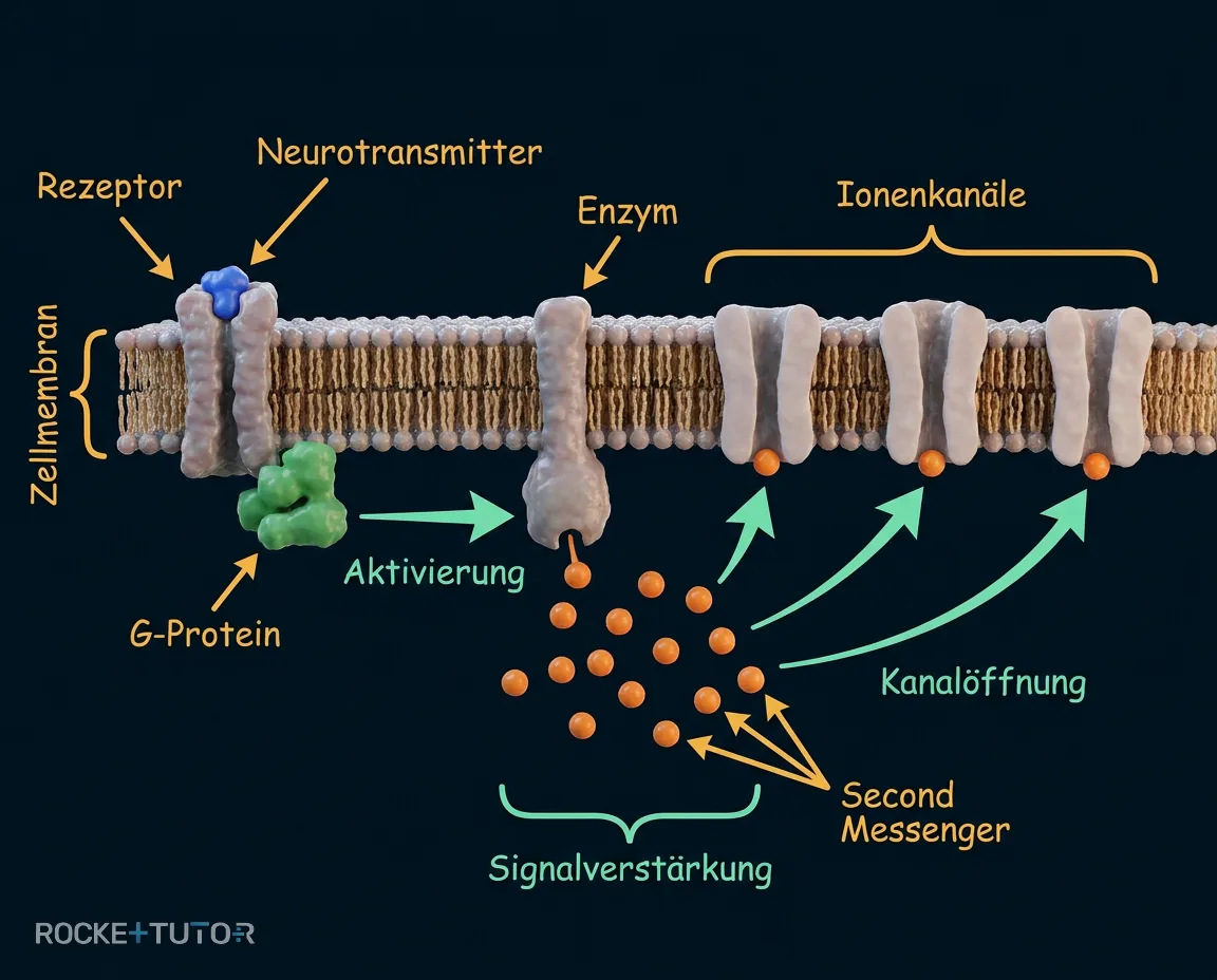 G-Protein-gekoppelte Rezeptoren und Signalkaskade