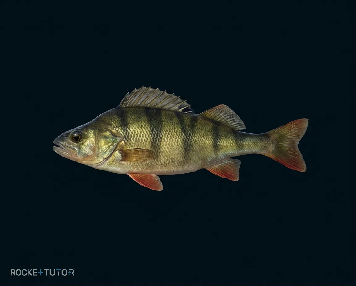 Fisch schwebt im Wasser