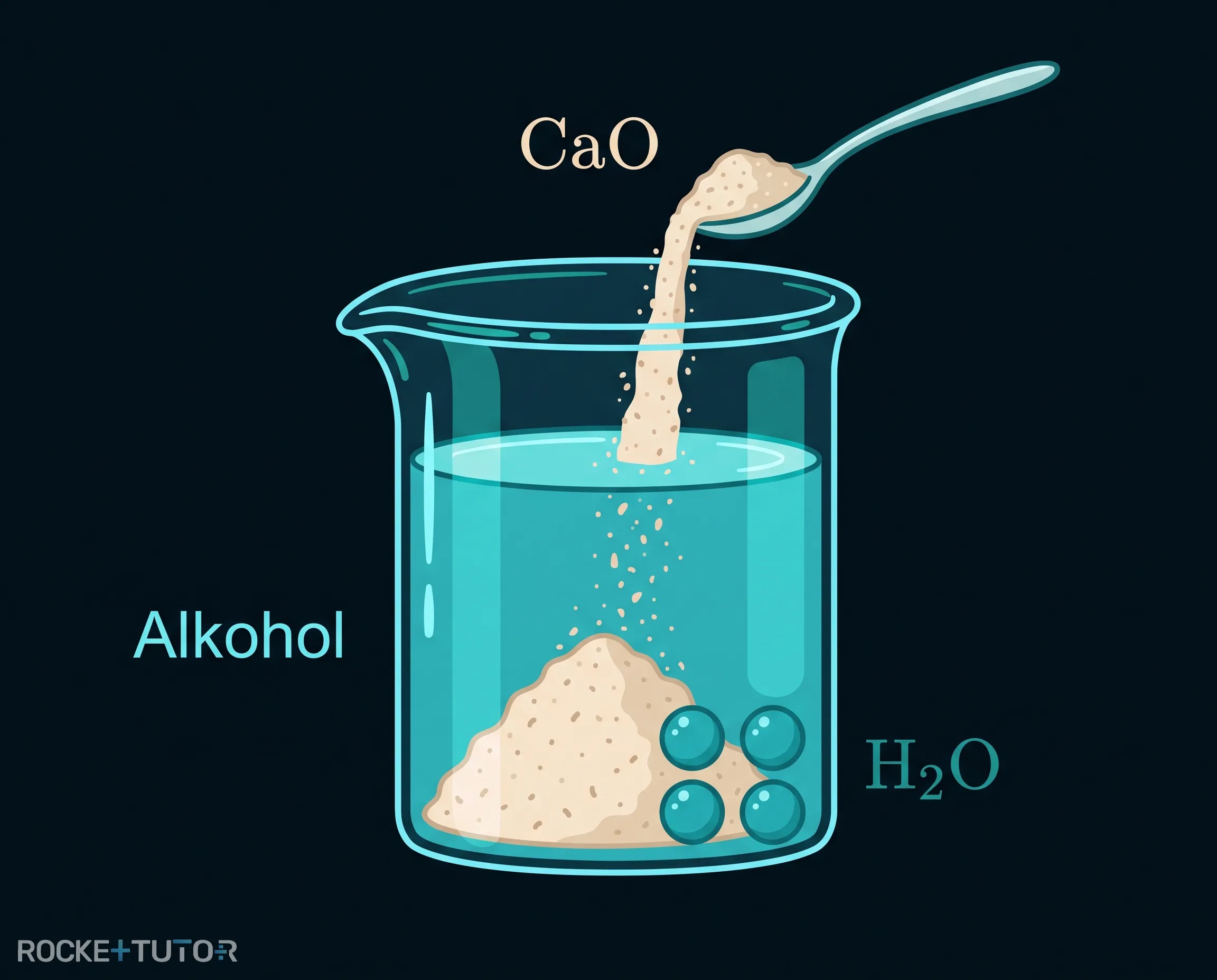 Chemische Trocknung mit Calciumoxid