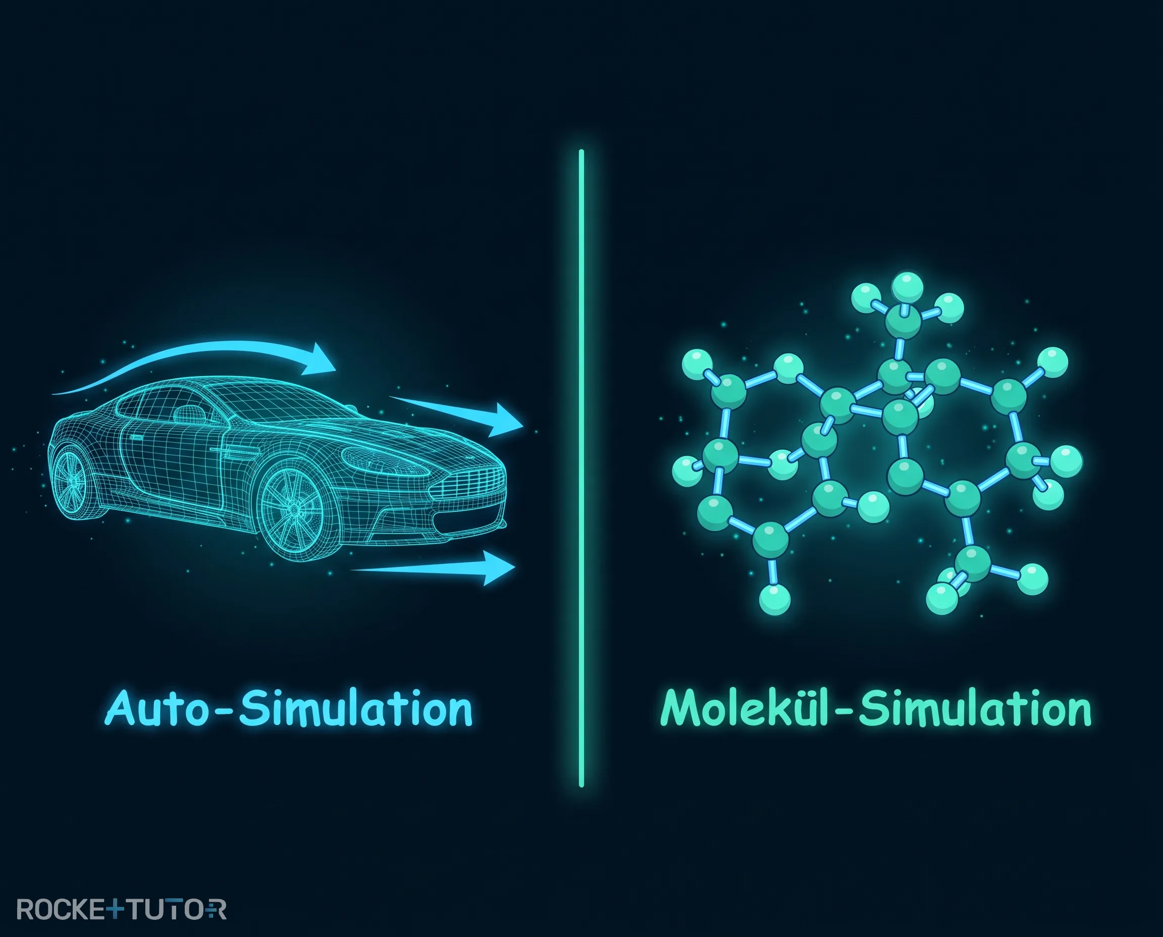 Virtuelles Auto vs. Molekül