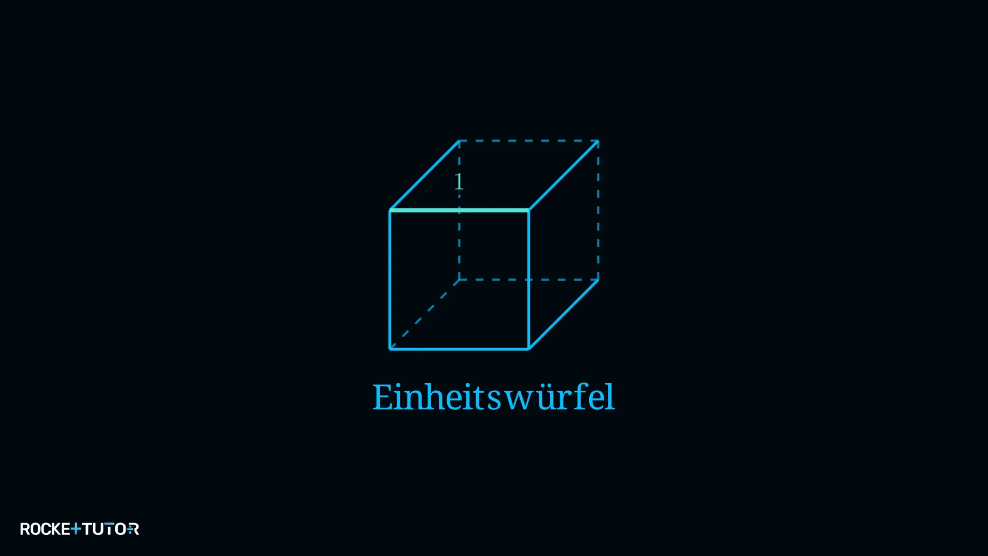 Einheitswürfel als Grundbaustein für Volumen