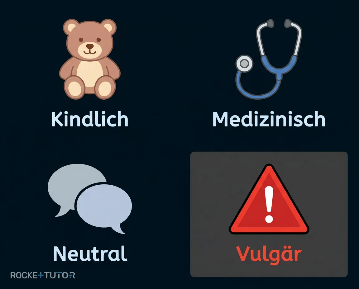 Verschiedene Sprachebenen als Sprechblasen