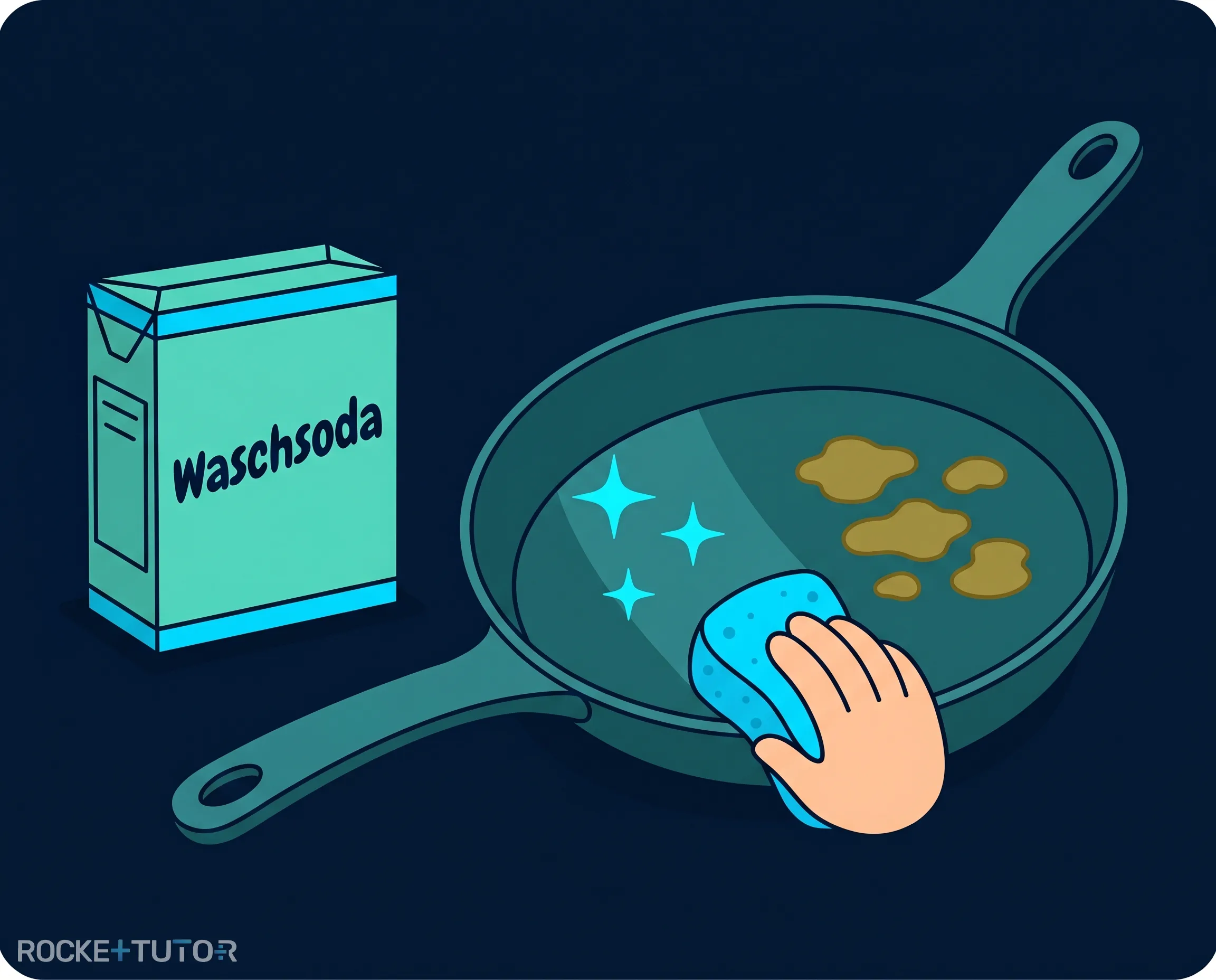 Waschsoda Pulver in Schale