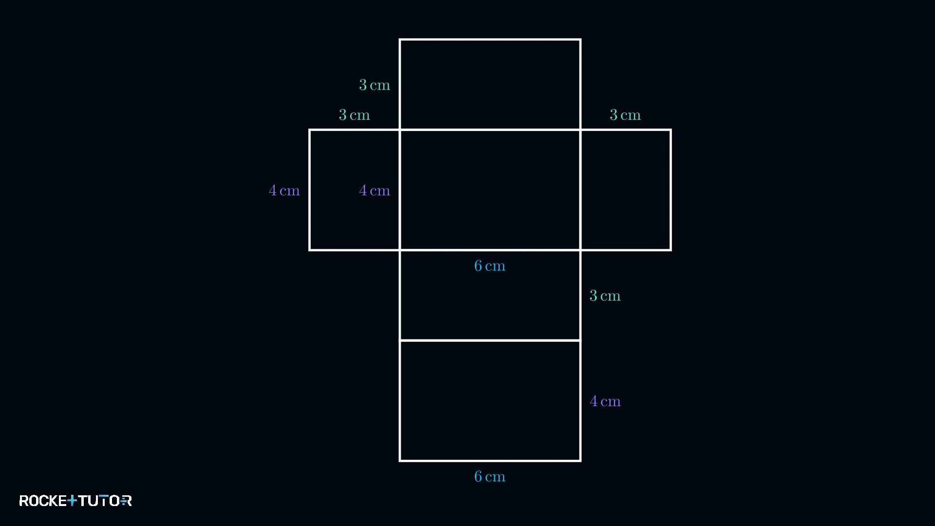 Netz eines Quaders