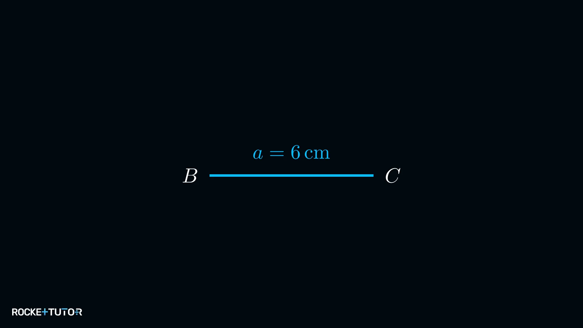Strecke BC mit 6 cm als Grundlinie