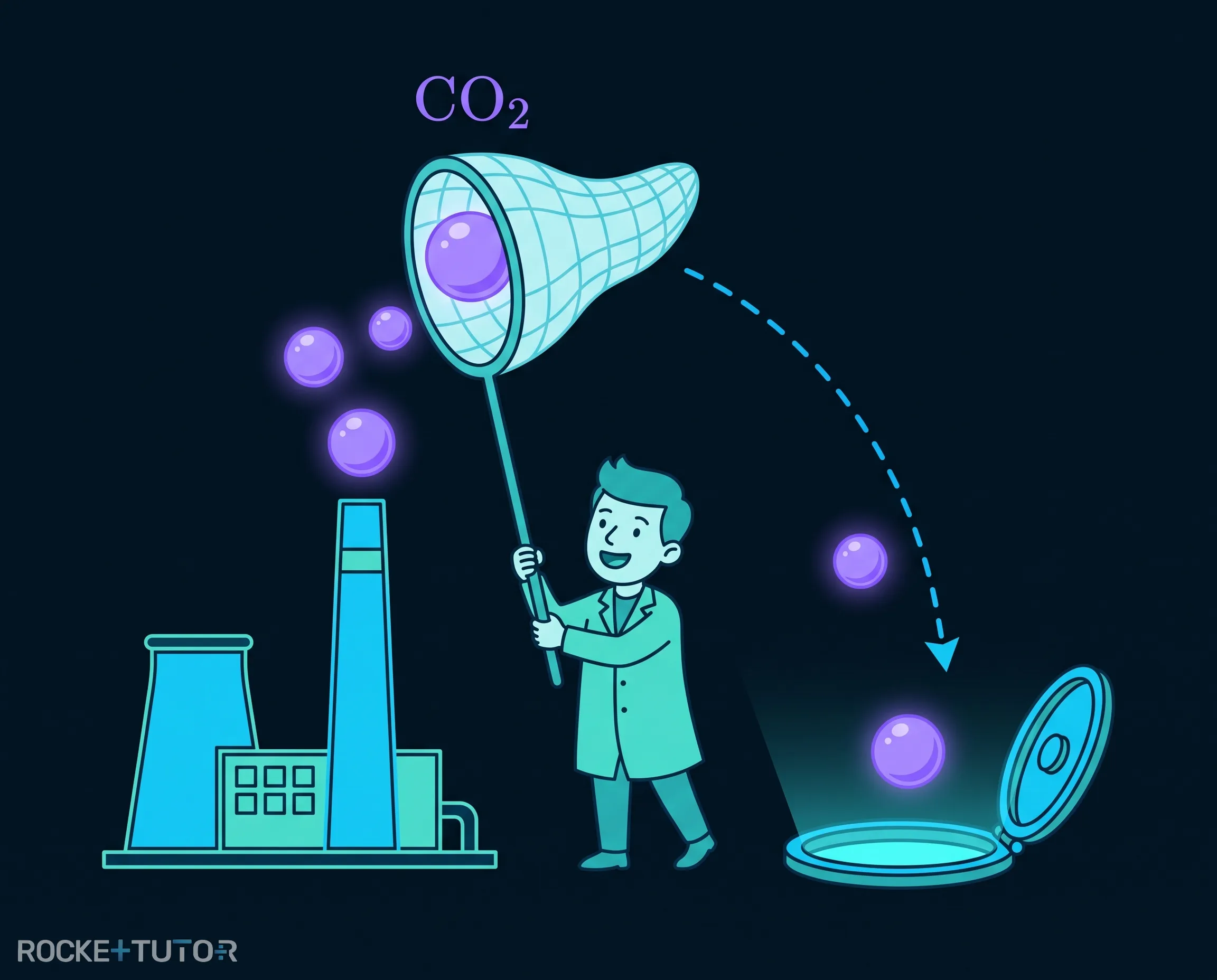 Schornstein mit CO2-Abscheidung