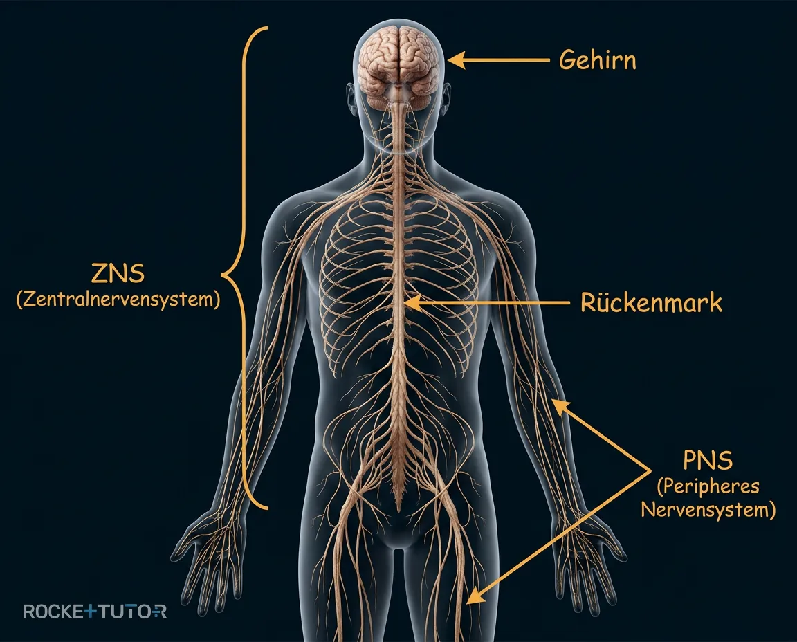ZNS und PNS im Körper