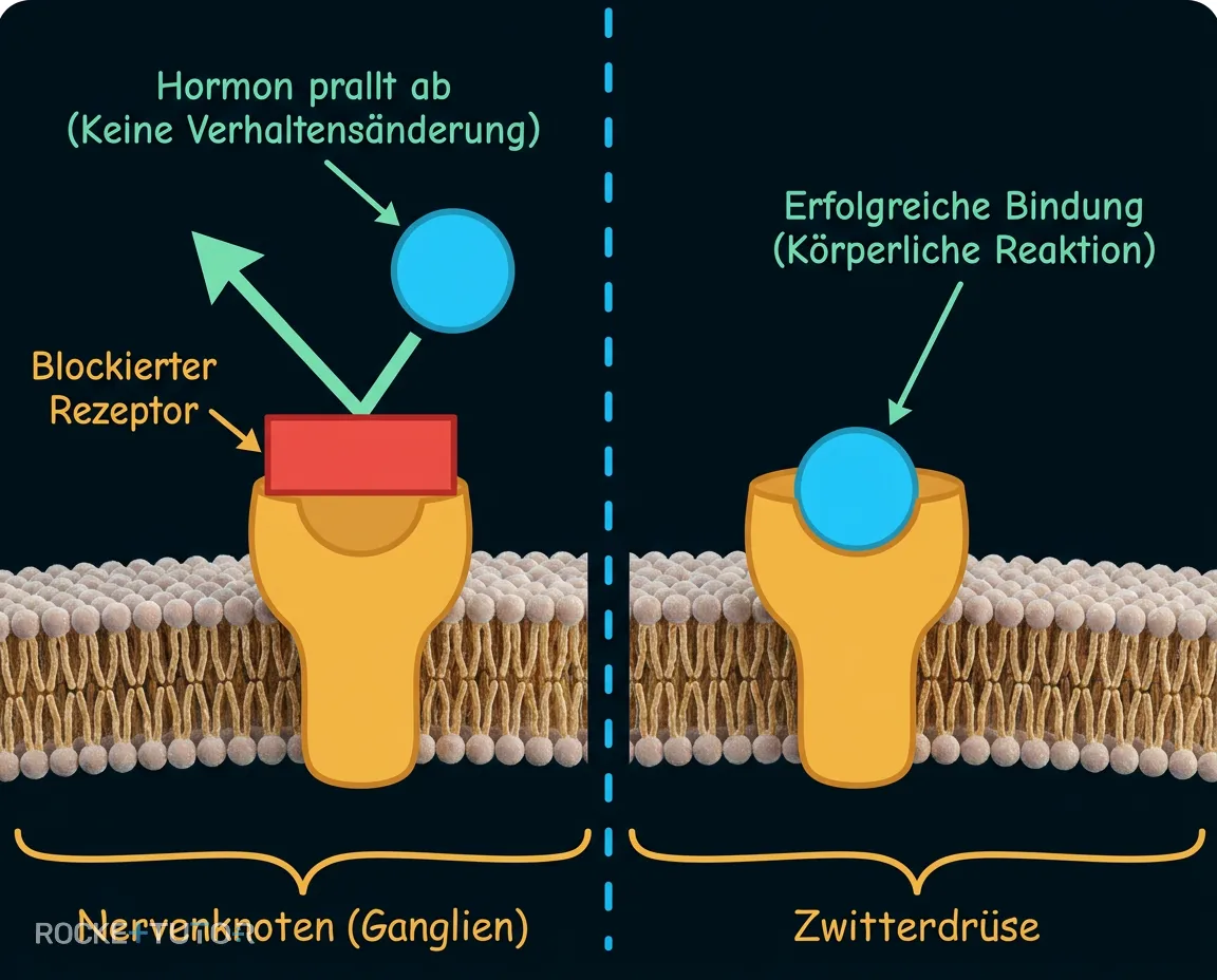 Seehase mit blockierten Rezeptoren