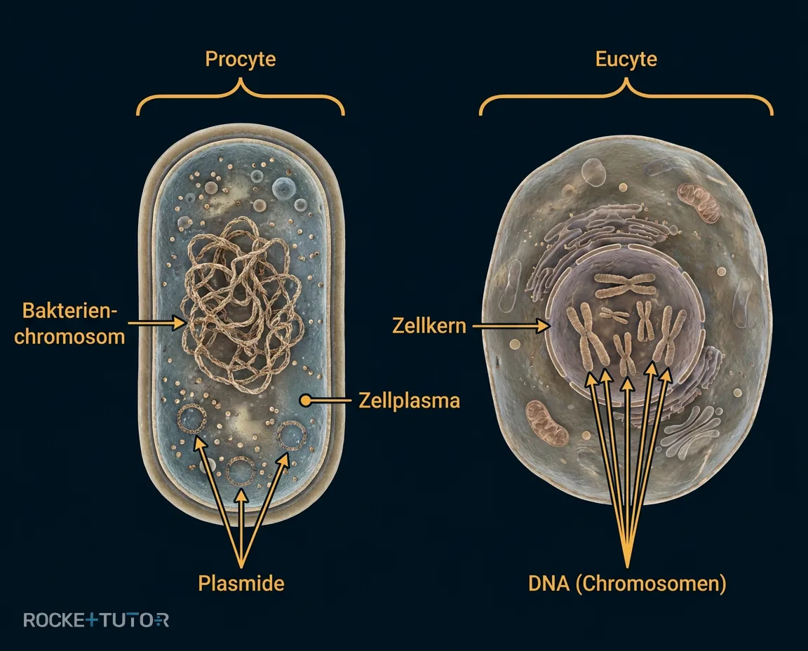 DNA in Eucyten und Procyten