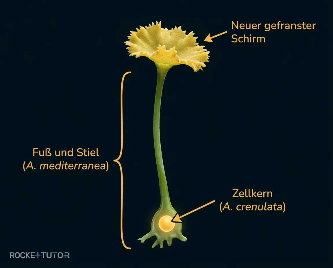 Ergebnis der Zellkerntransplantation