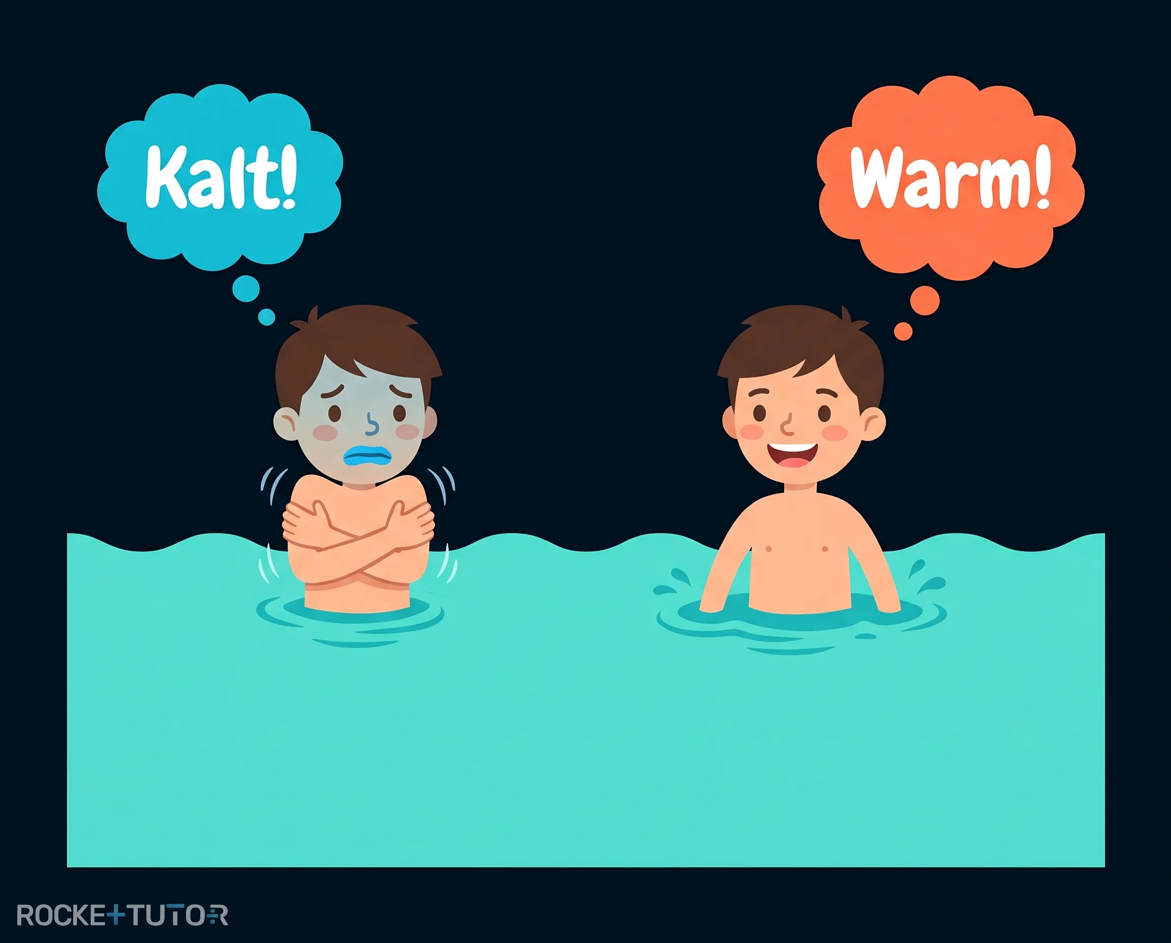 Zwei Personen im Wasser