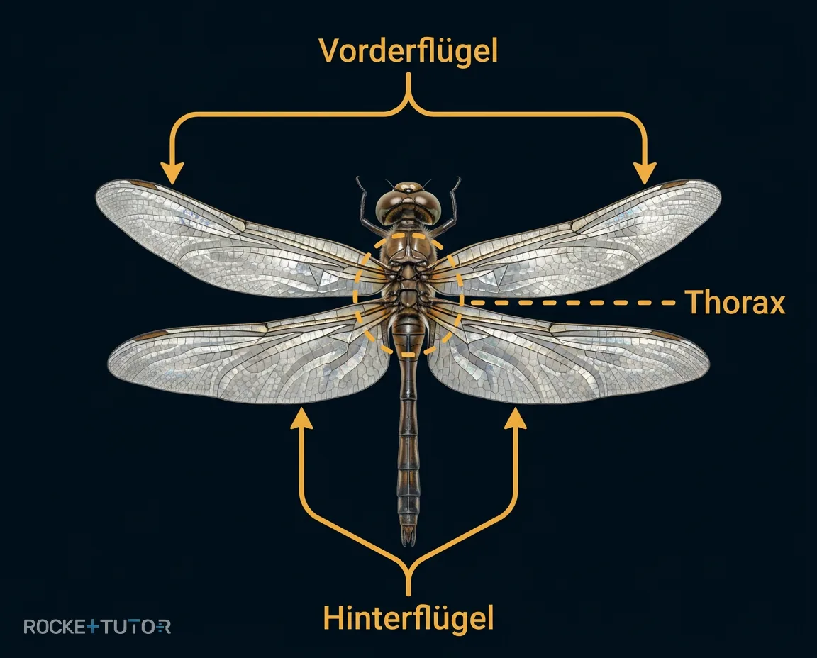 Libelle im Schwirrflug