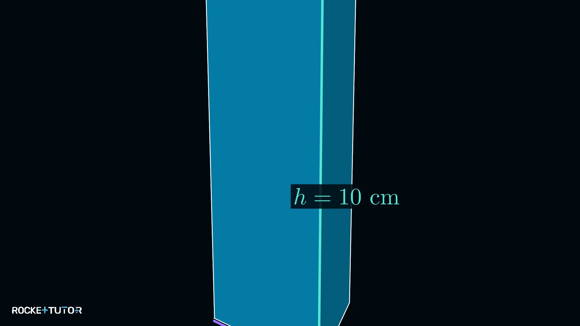 Dreiecksprisma mit Seitenlänge 4 cm und Höhe 10 cm