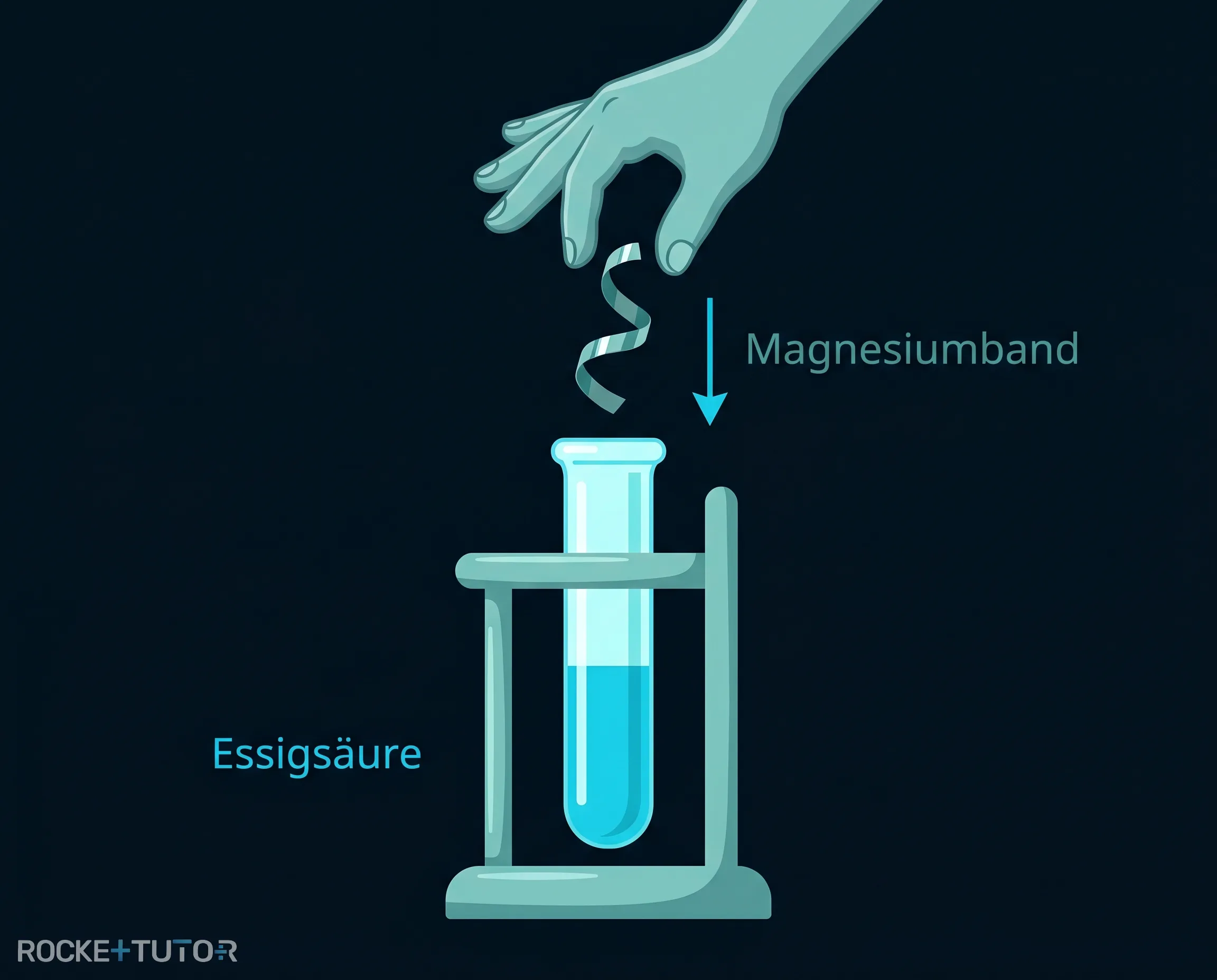 Magnesium in Essigsäure