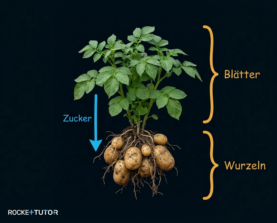 Kartoffelpflanze Wechselwirkung