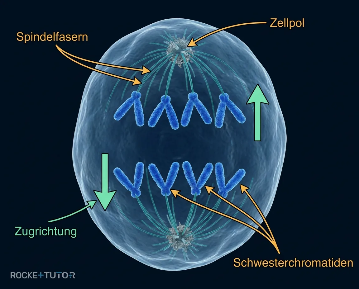 Zelle in der Anaphase