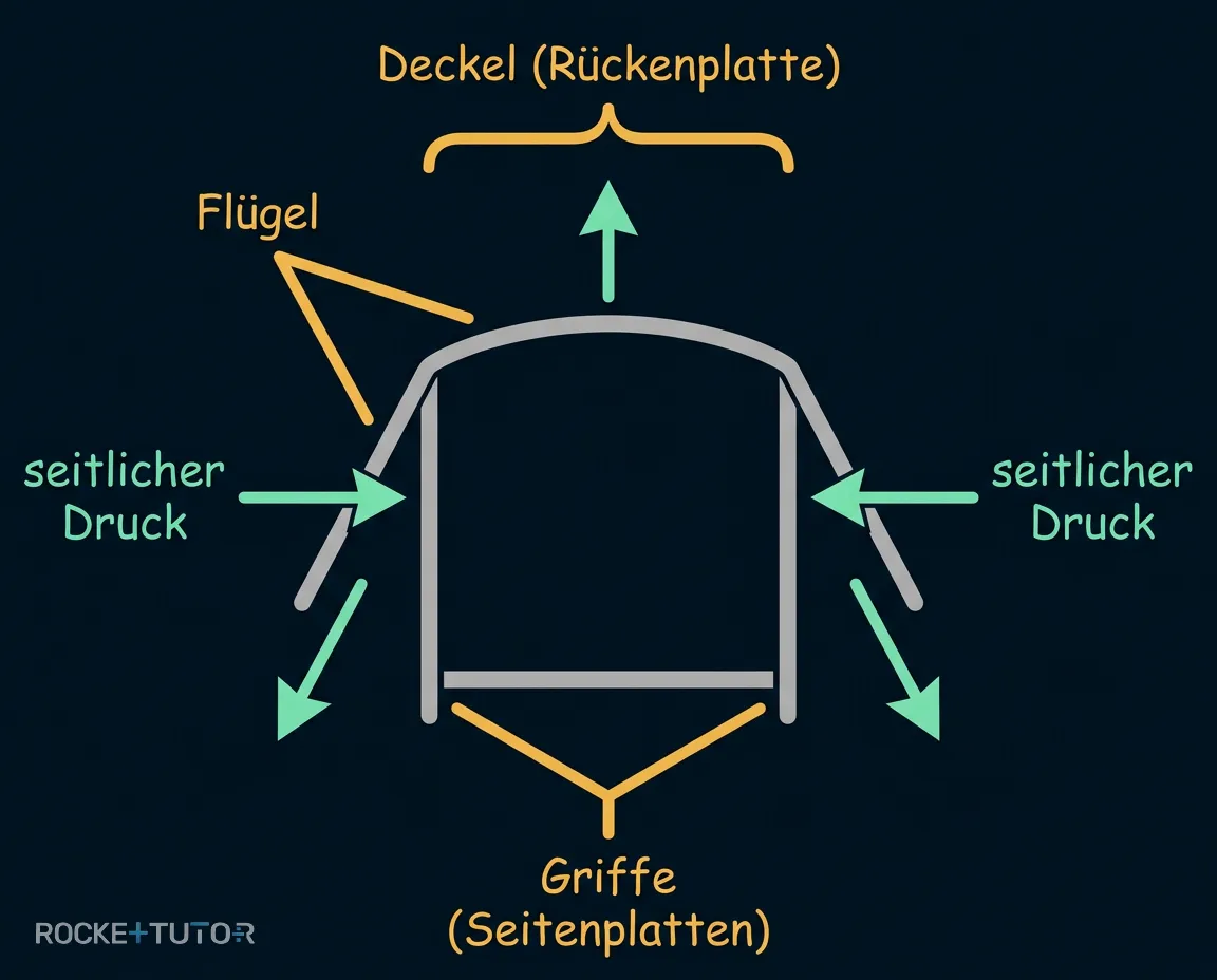Topfdeckel-Modell Mechanismus