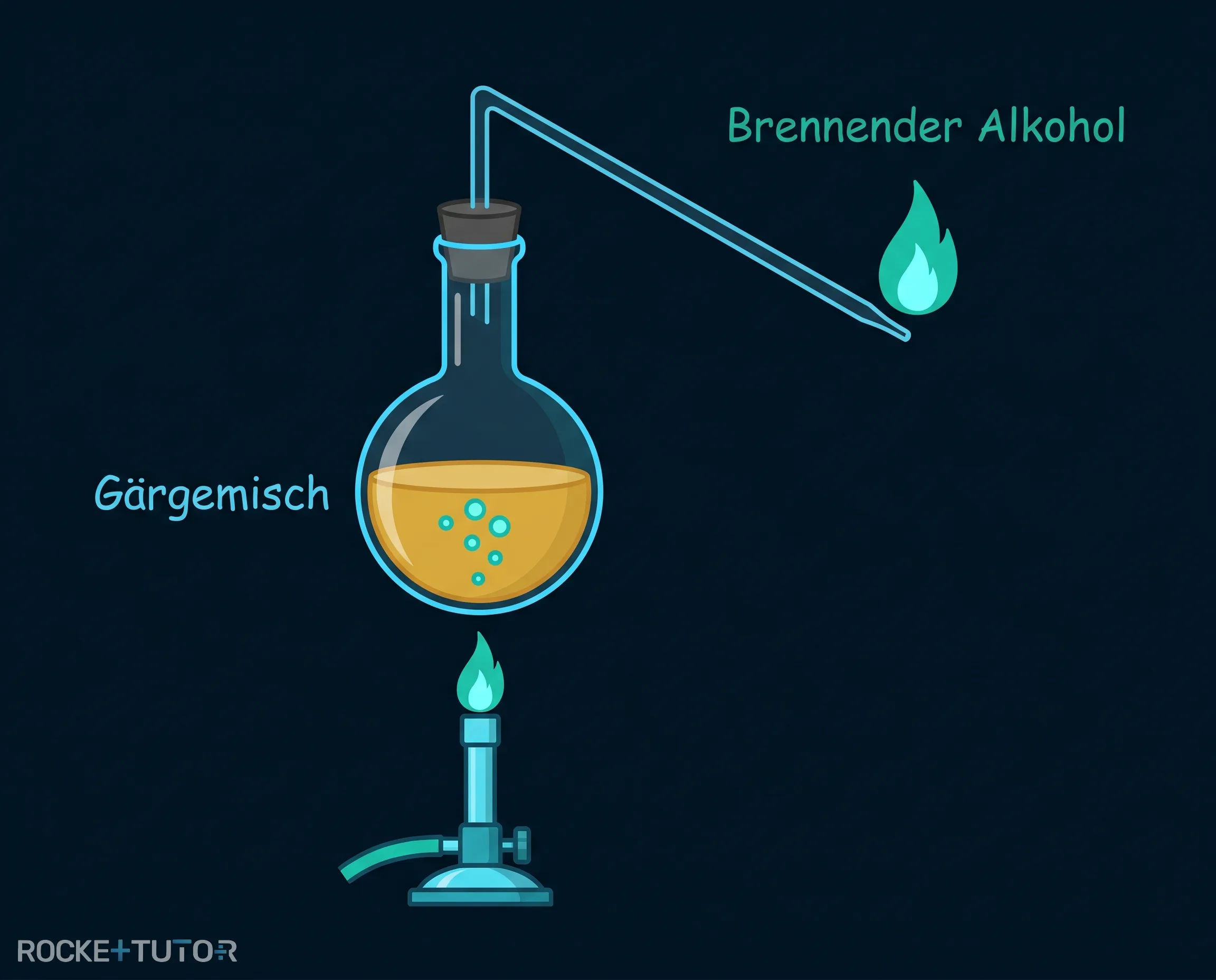 Brennprobe Apparatur