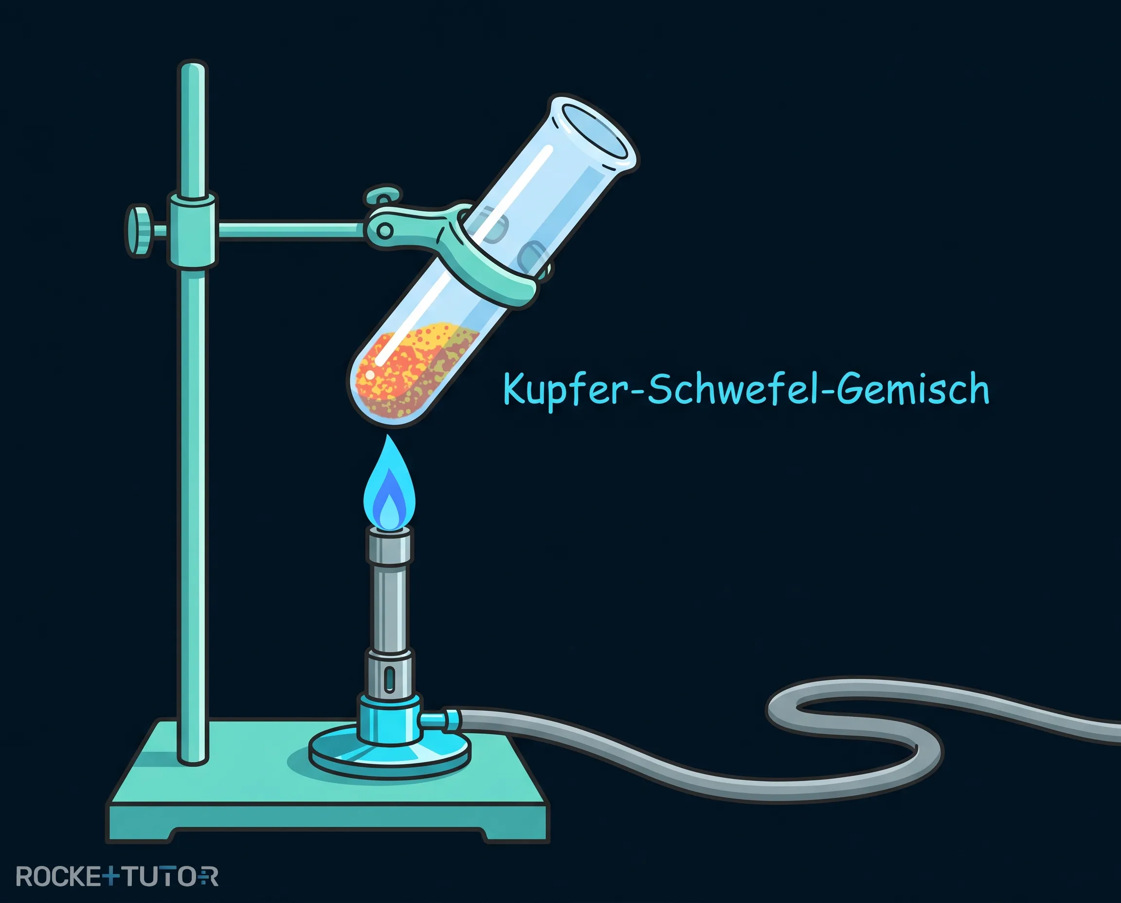 Erhitzen von Kupfer und Schwefel