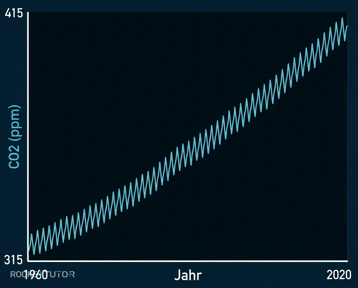 Sägezahnmuster der CO2-Konzentration