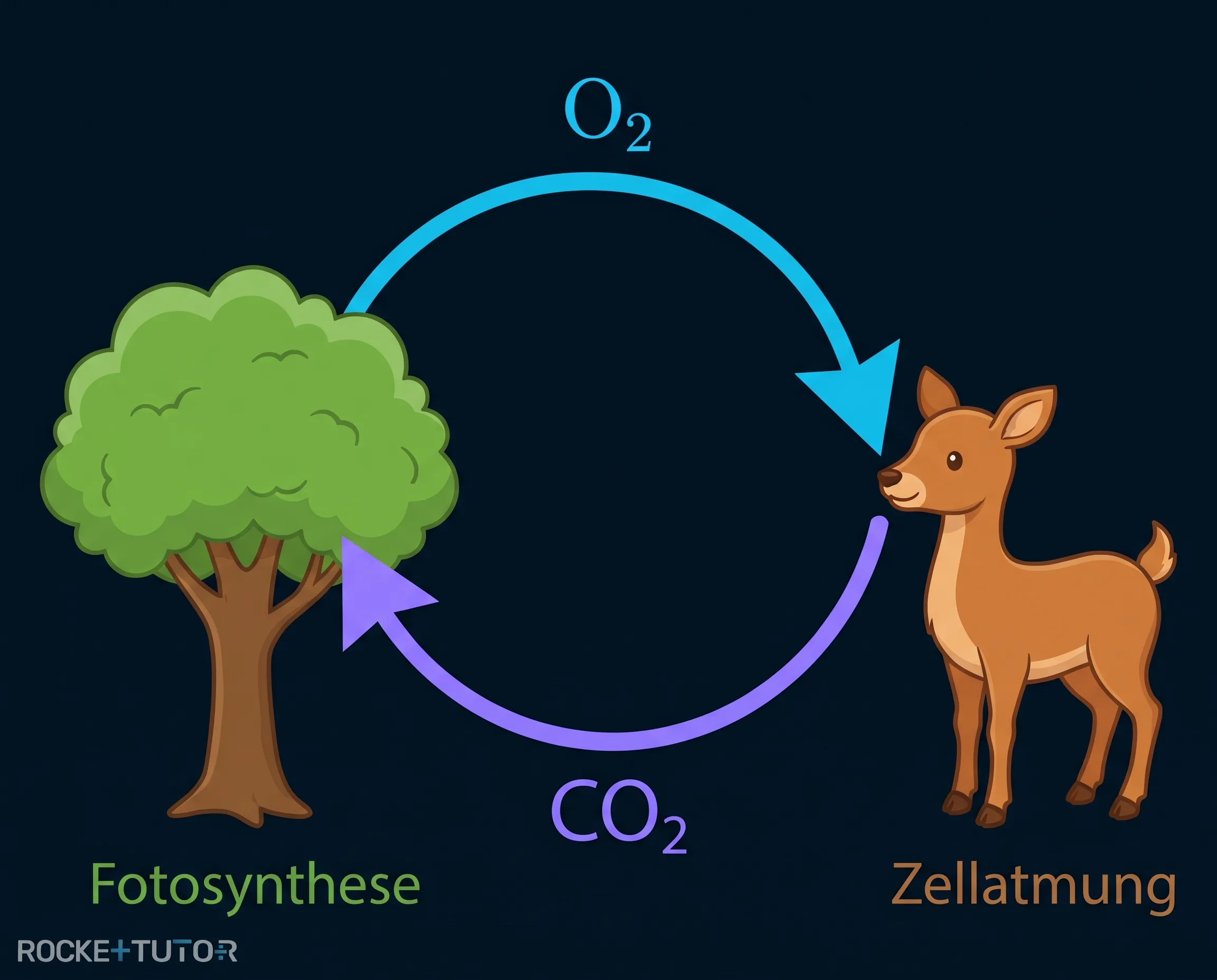Schema der Zellatmung