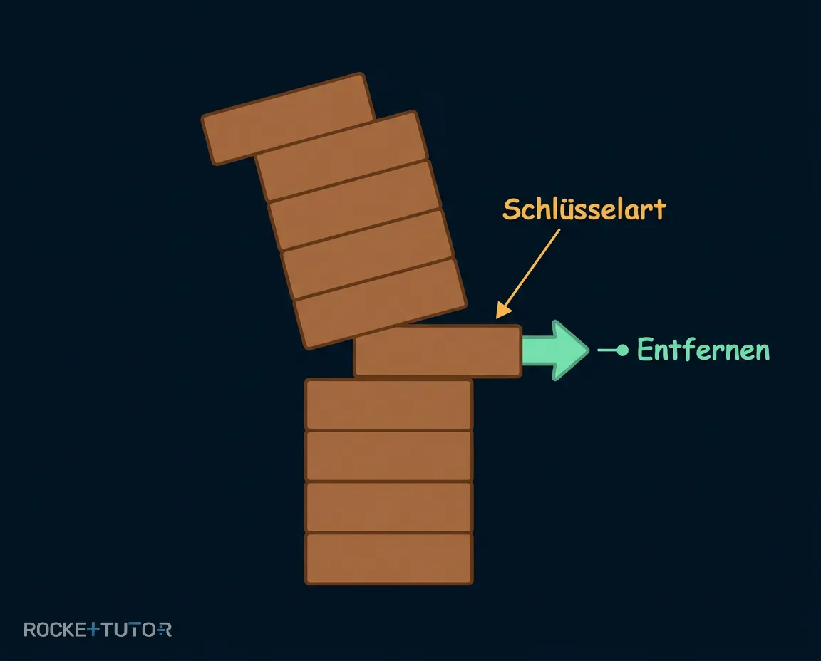 Jenga Turm als Ökosystem