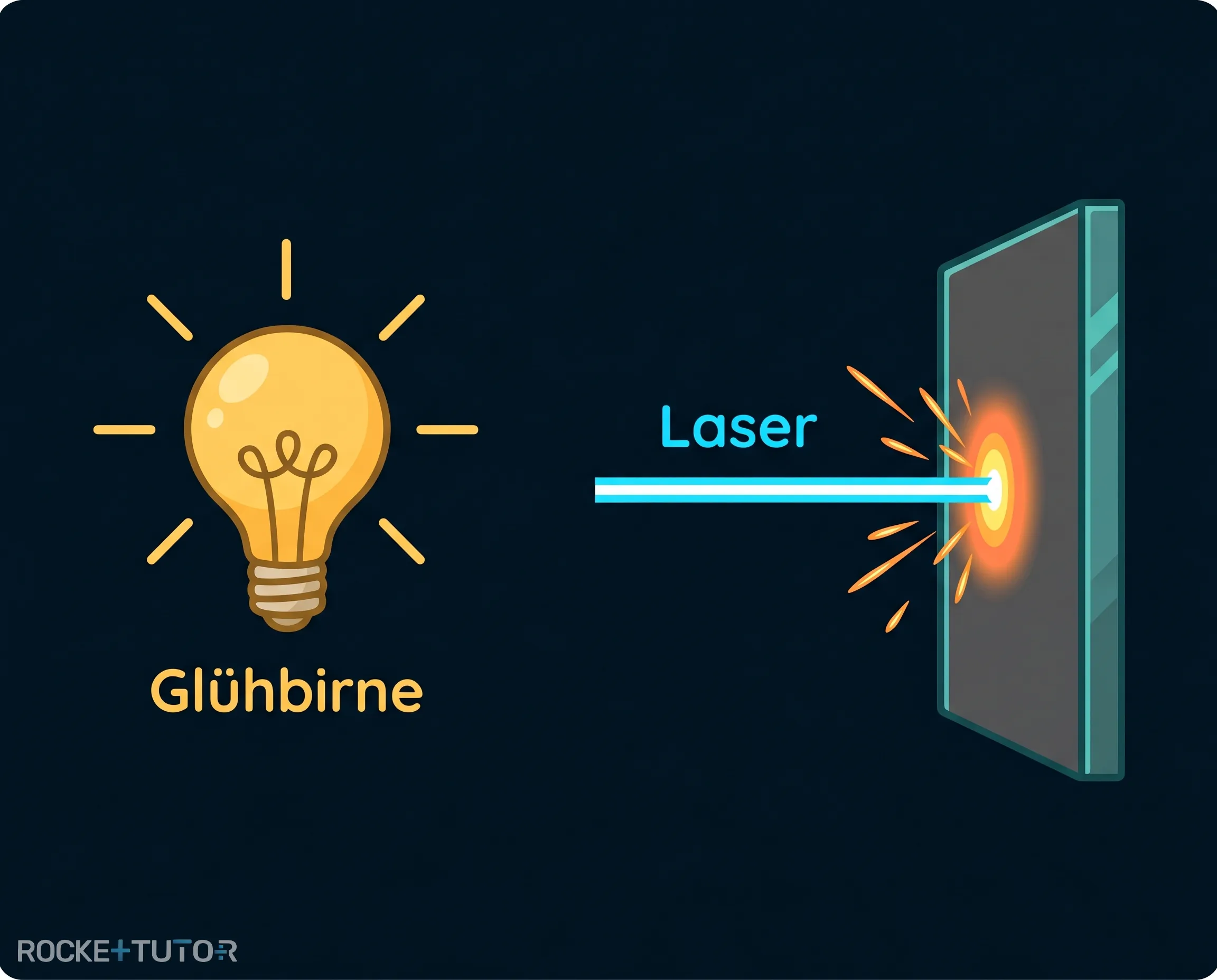 Roter Laserstrahl in der Industrie
